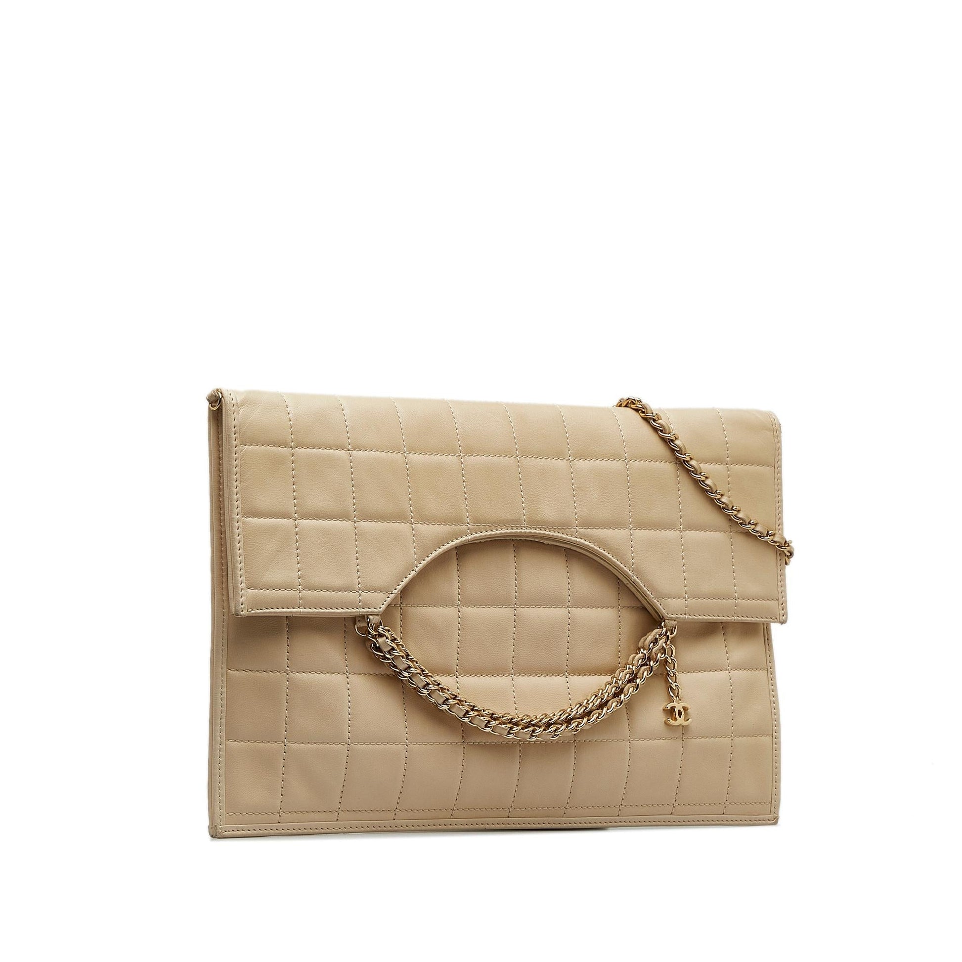 Chanel Choco Bar Fold-Over Satchel SHG-7erKF6 Satchel Bag
