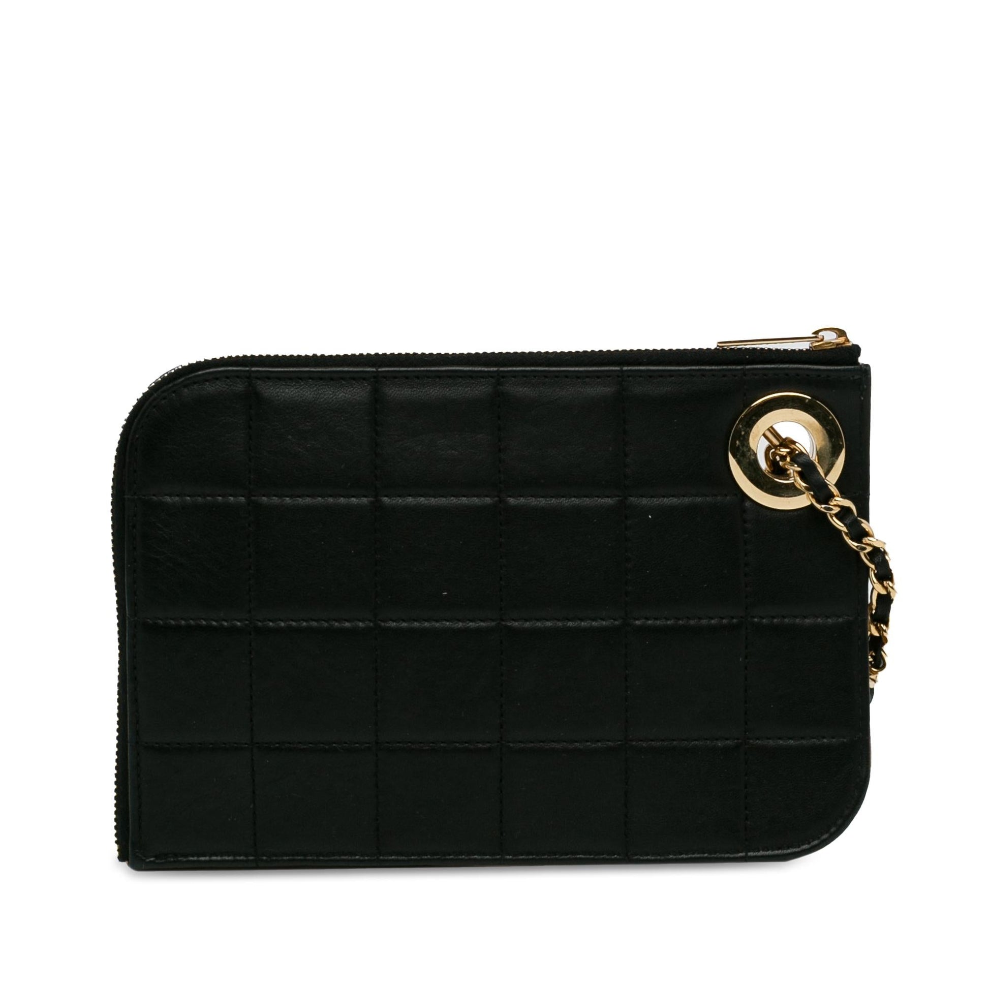 Chanel Choco Bar Lambskin SHG-h7Hkni Clutch Bag