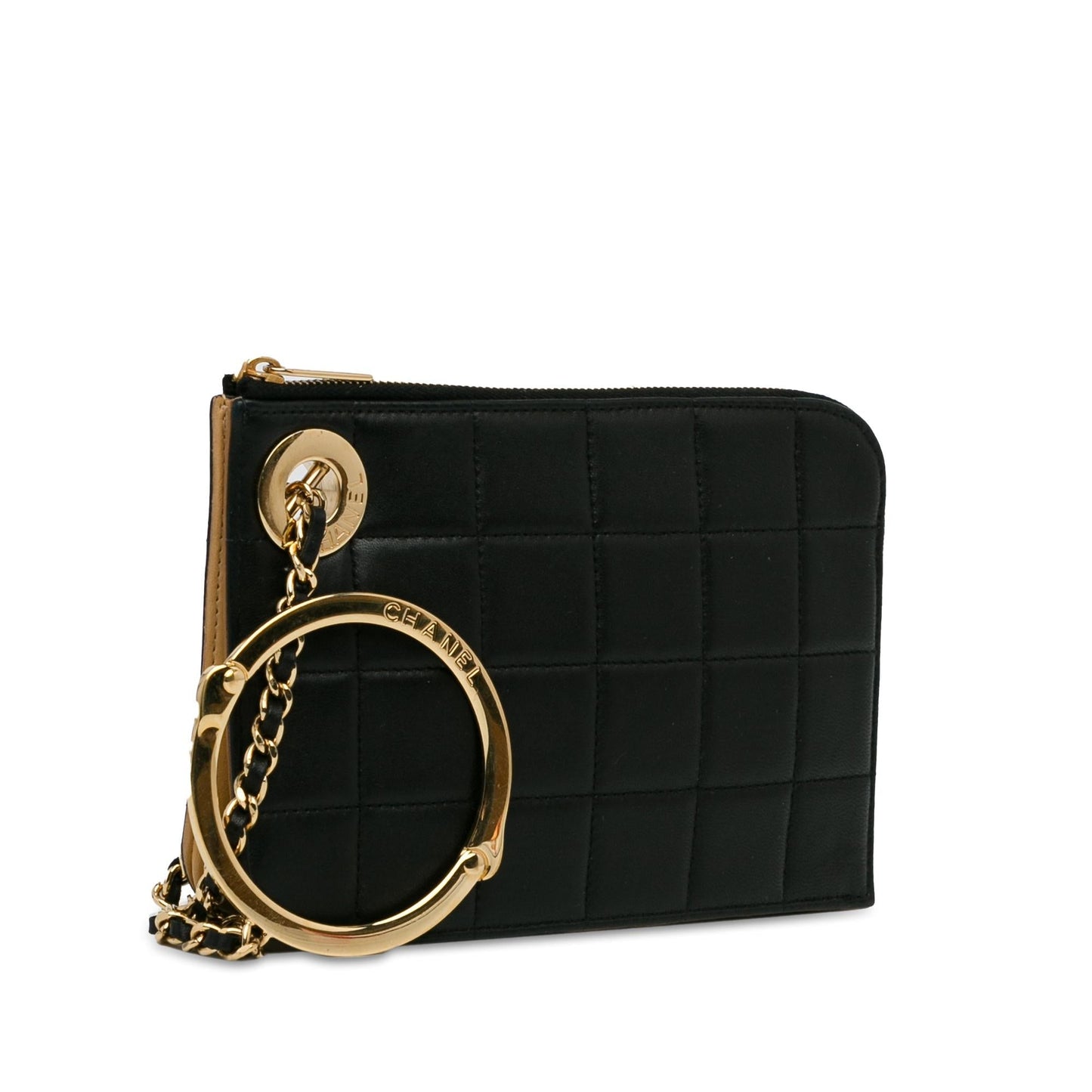Chanel Choco Bar Lambskin SHG-h7Hkni Clutch Bag