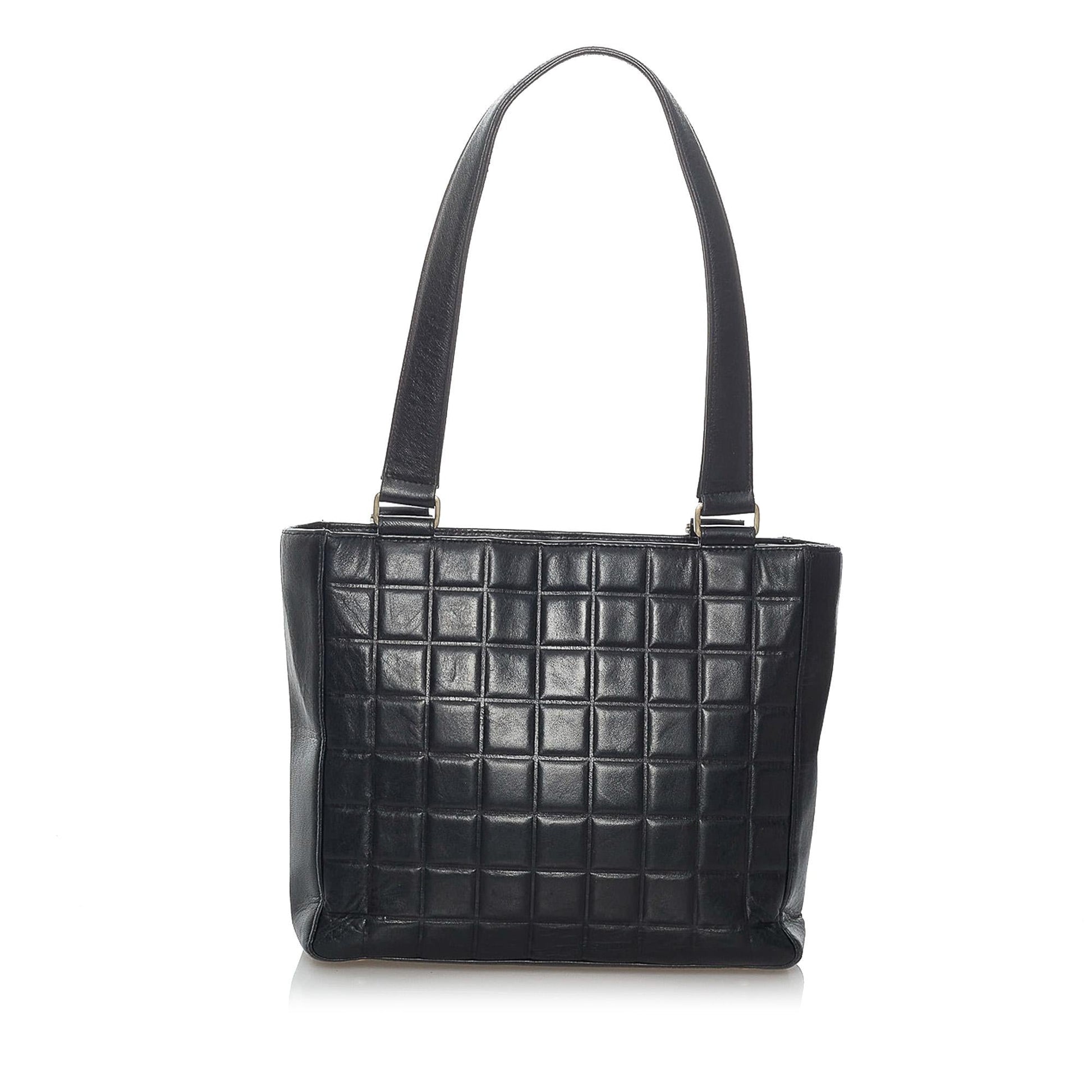 Chanel Choco Bar Lambskin SHG Leather Shoulder Bag