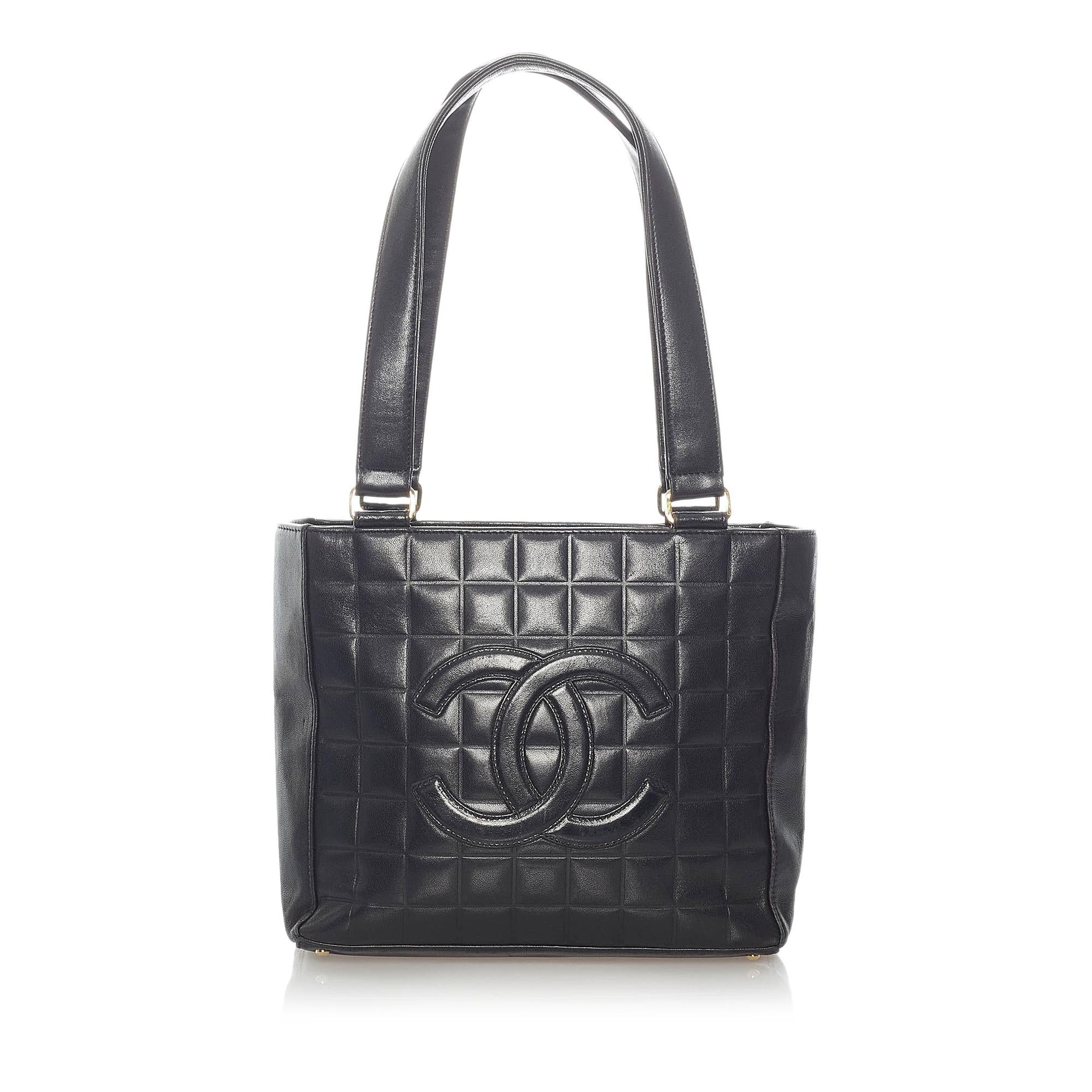 Chanel Choco Bar Lambskin SHG Leather Shoulder Bag Bag Shg