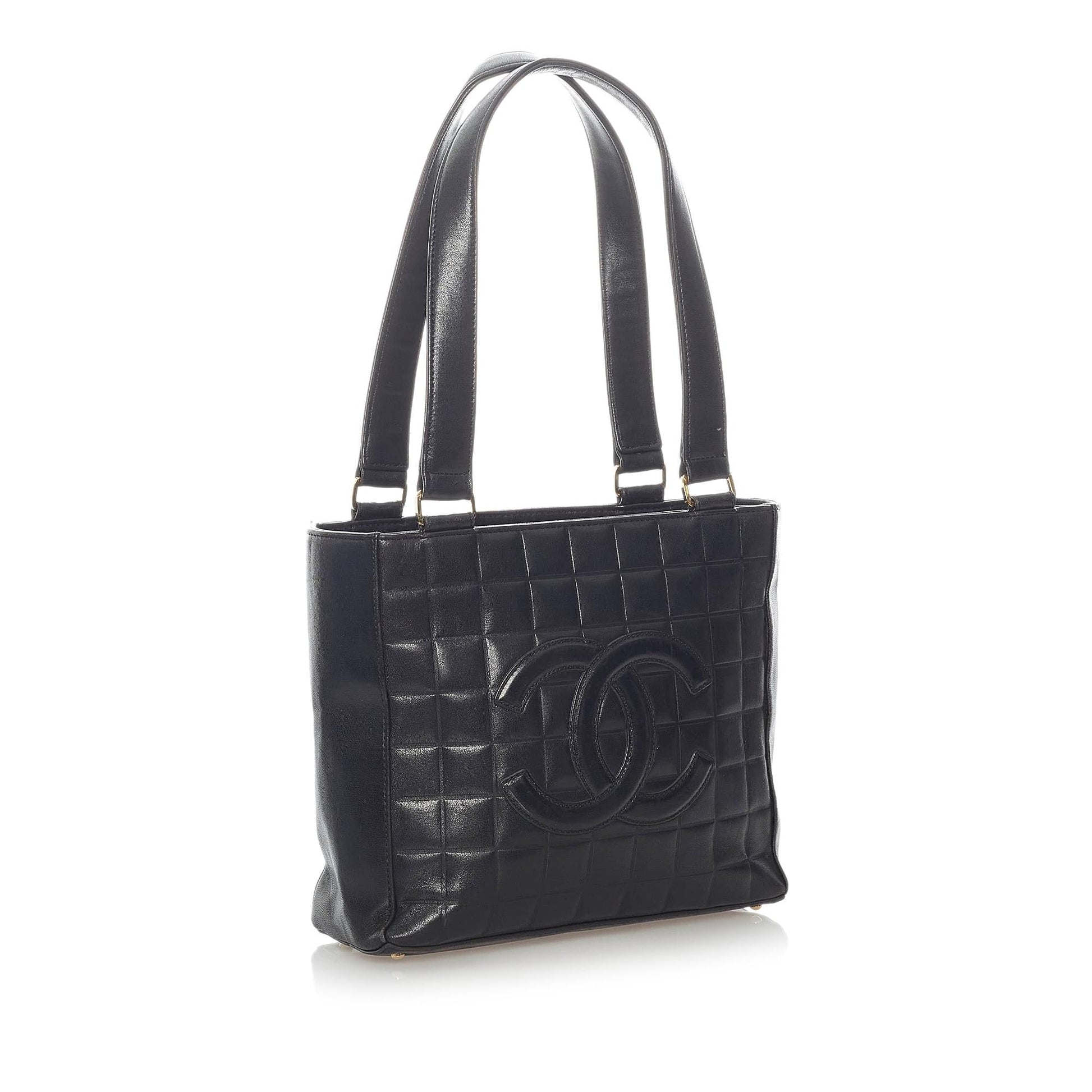 Chanel Choco Bar Lambskin SHG Leather Shoulder Bag Bag Shg