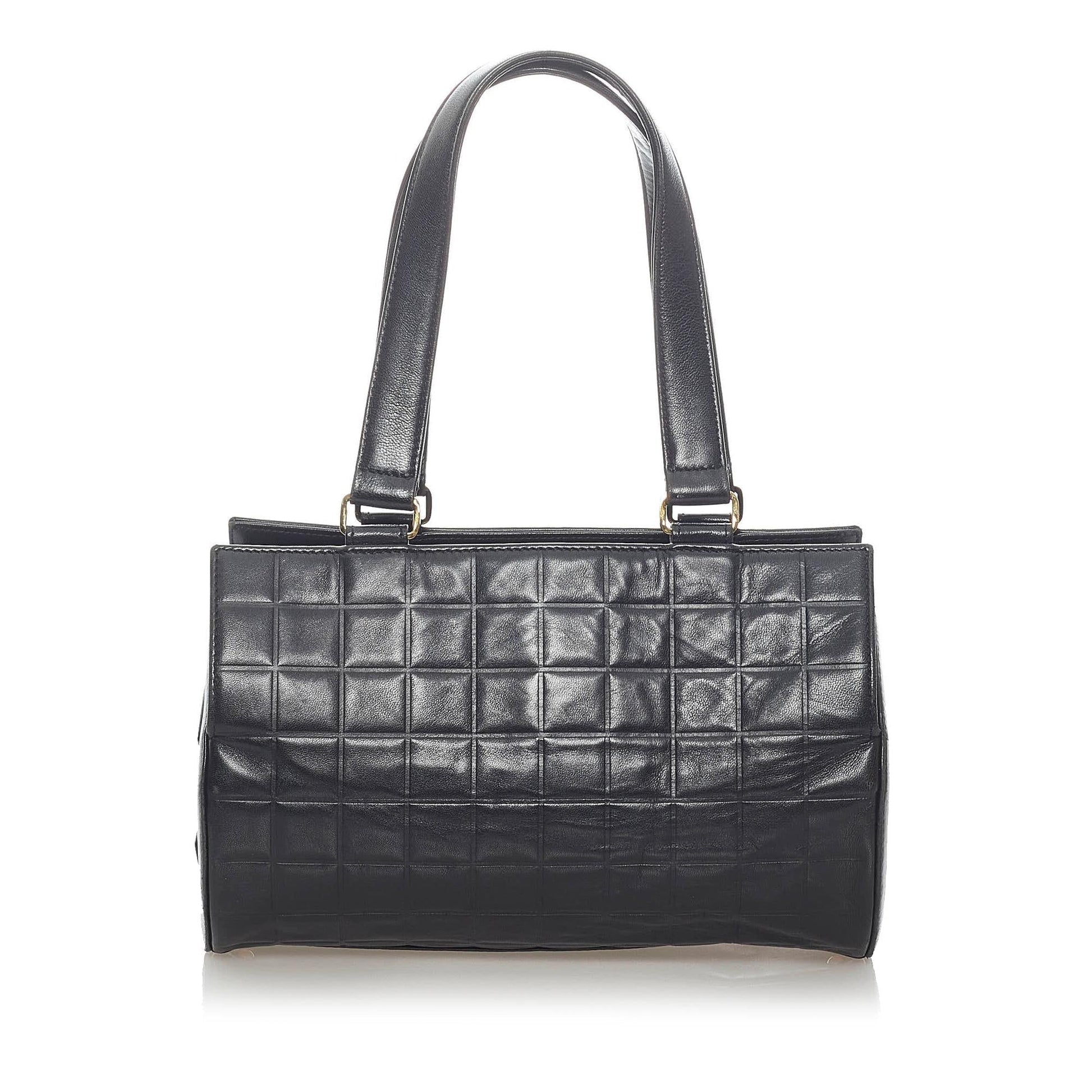 Chanel Choco Bar Lambskin SHG Leather Shoulder Bag 3