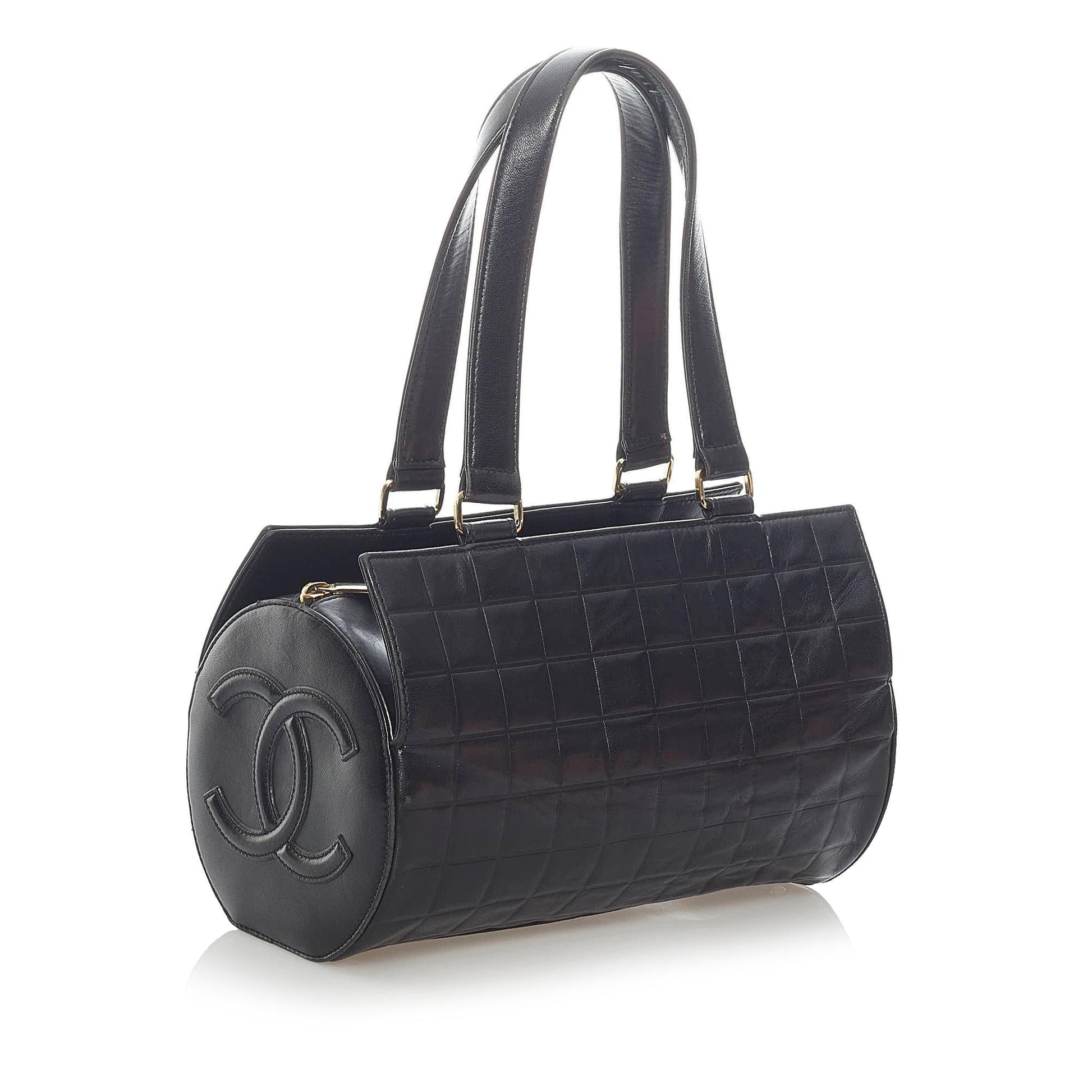 Chanel Choco Bar Lambskin SHG Leather Shoulder Bag 3