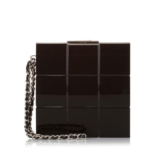 Chanel Choco Bar Lucite Perspex Clutch Bag Clutch 2