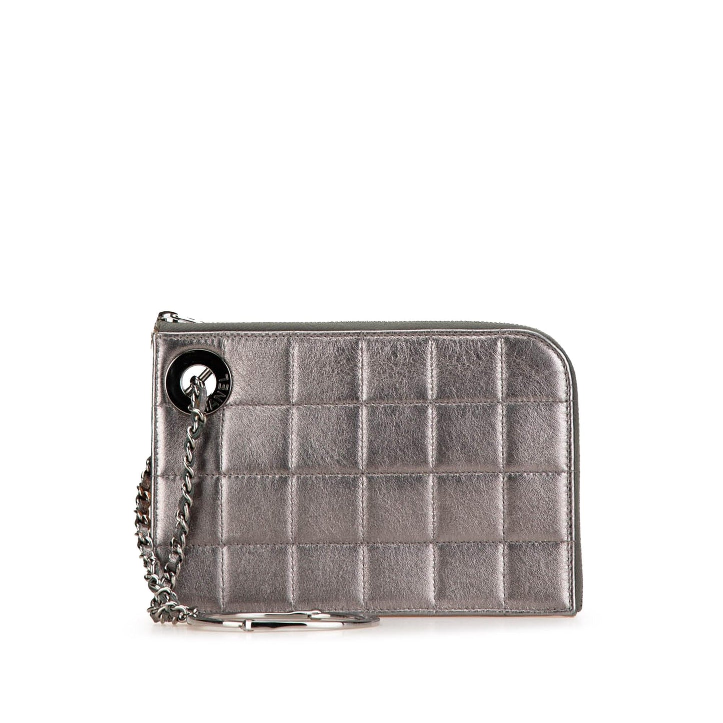 Chanel Chocolate Bar Lambskin Handcuff Wristlet Handbag Handcuff Wristlet
