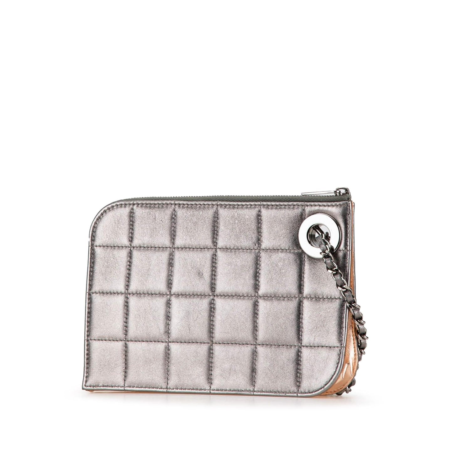 Chanel Chocolate Bar Lambskin Handcuff Wristlet Handbag Handcuff Wristlet