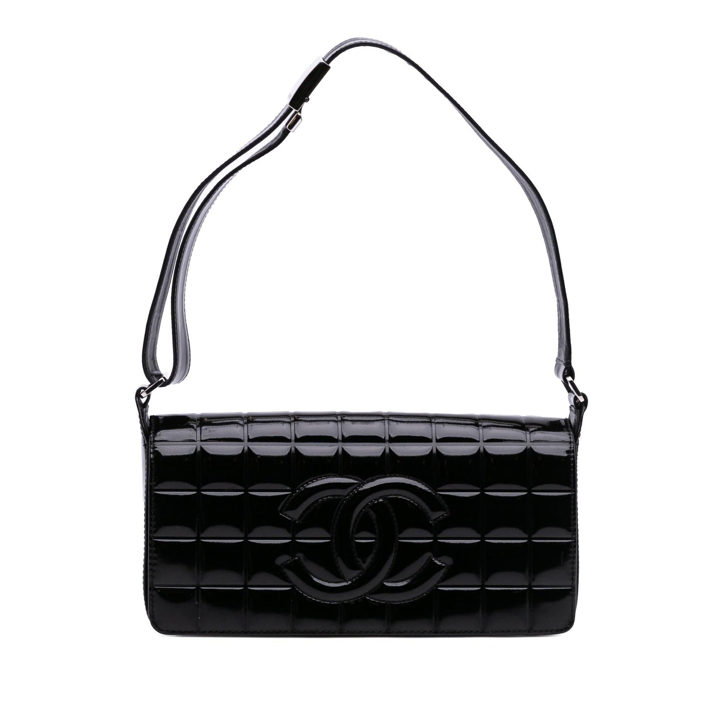 Chanel Chocolate Bar Patent Flap Handbag