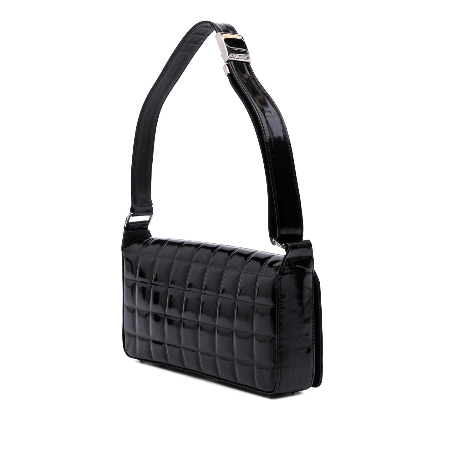 Chanel Chocolate Bar Patent Flap Handbag