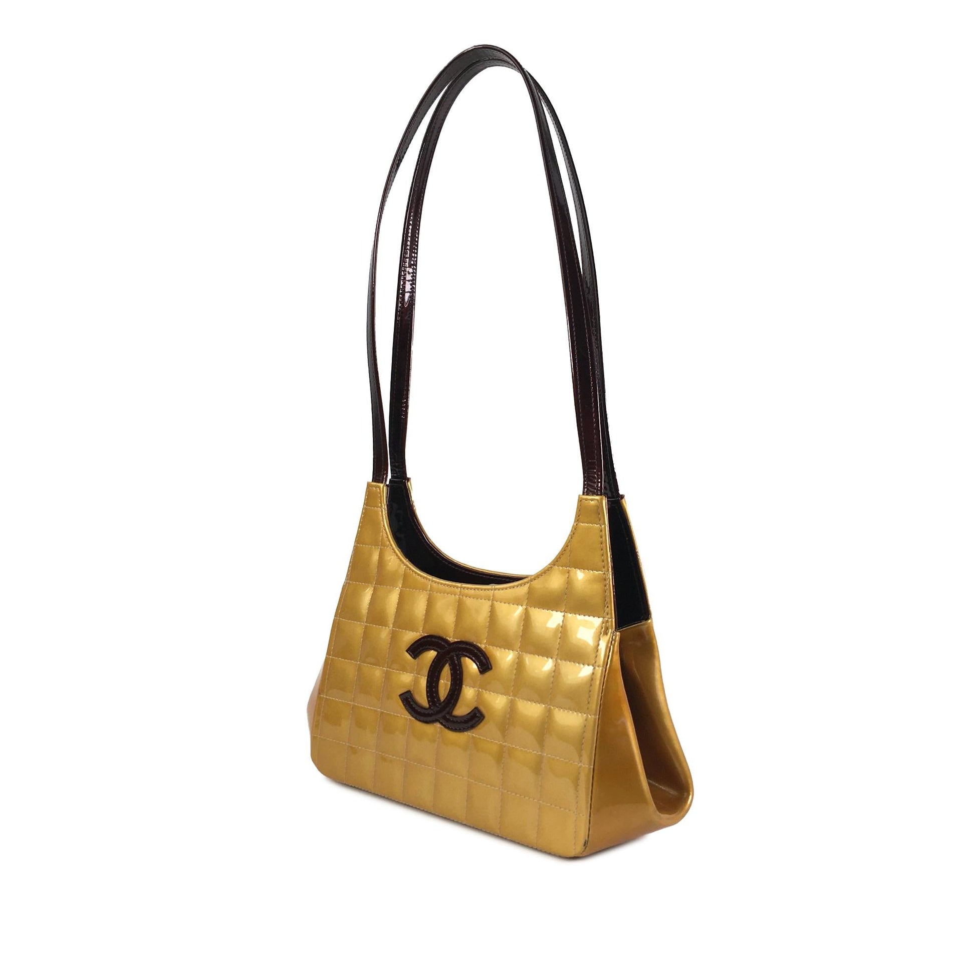 Chanel Chocolate Bar Patent SHG-Fp3vtQ Shoulder Bag