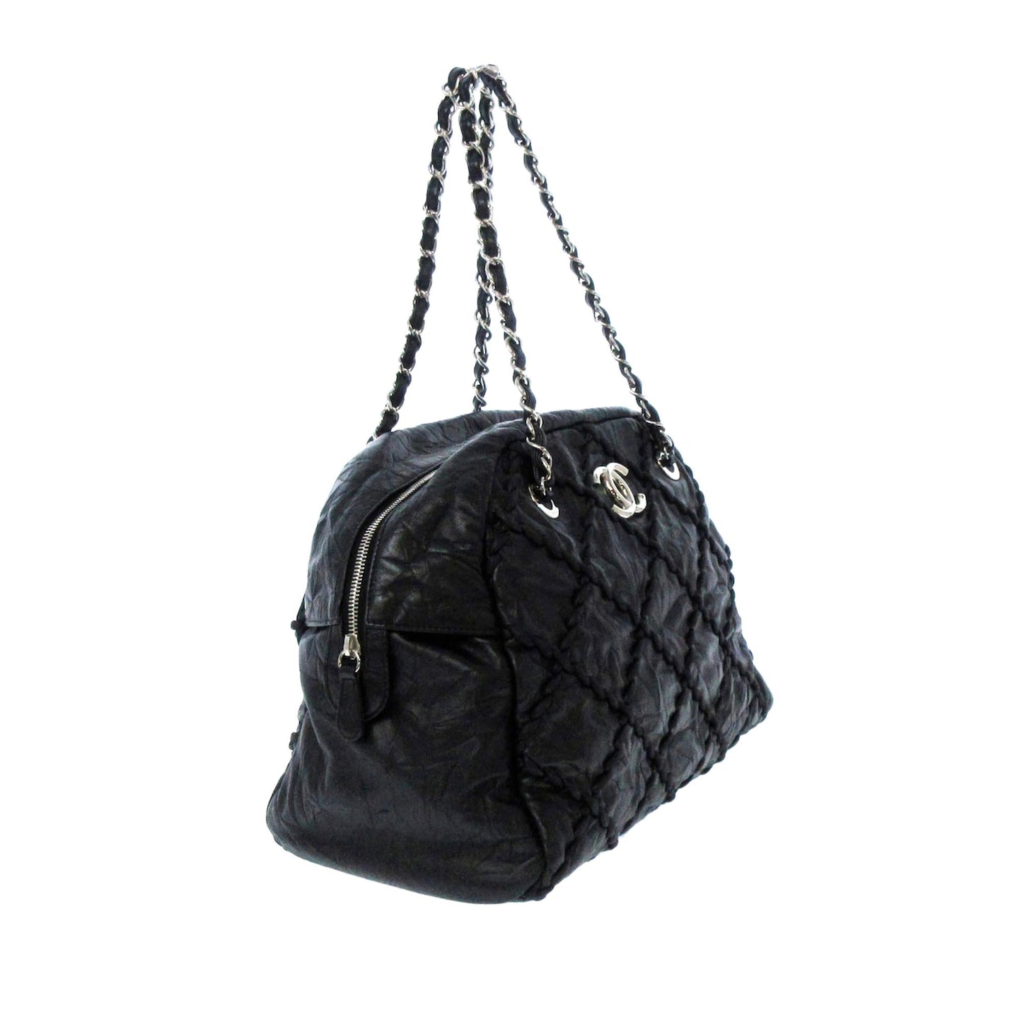 Chanel Classic Bubble Lambskin SHG Leather Shoulder Bag