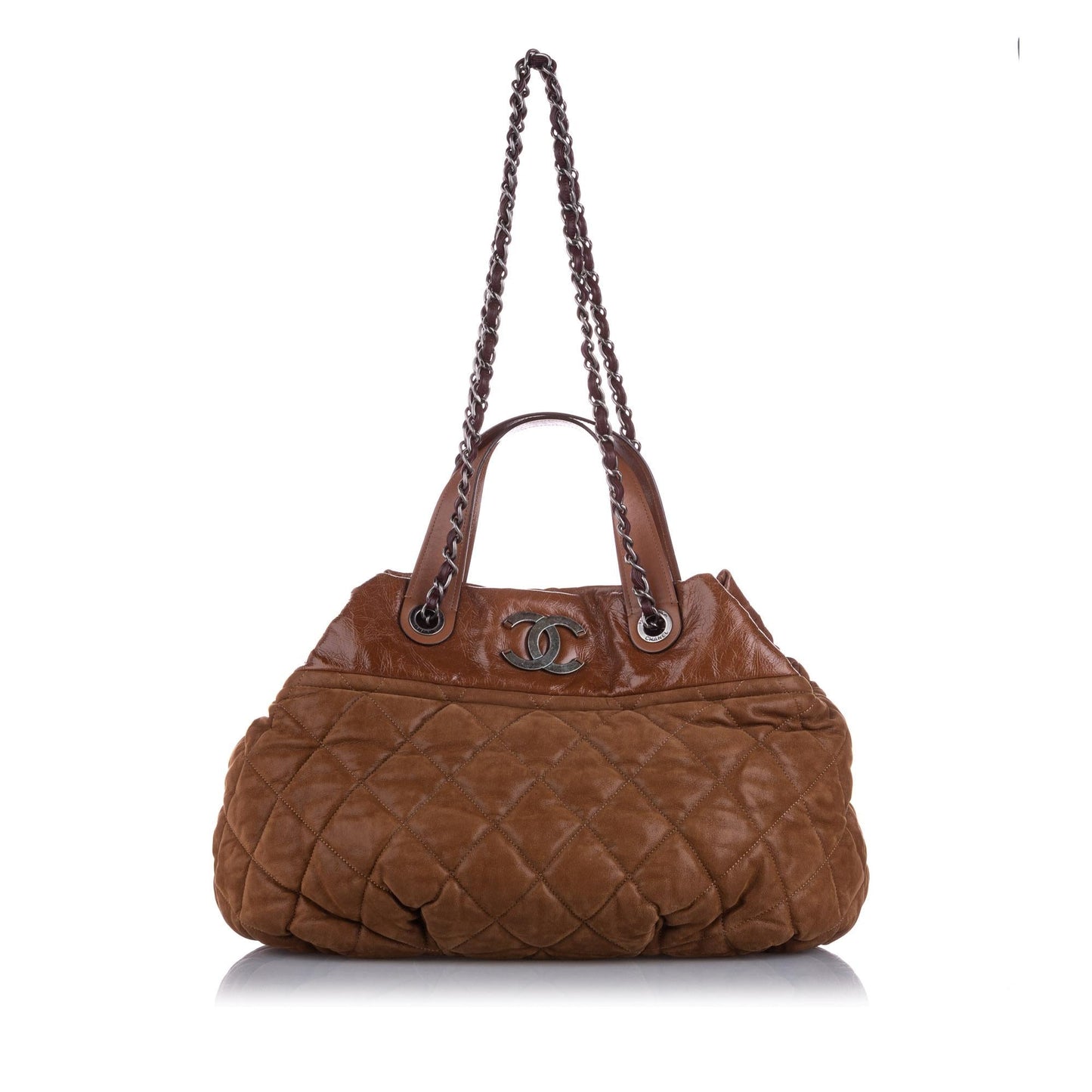 Chanel Classic In the Mix Lambskin Satchel (SHG-22768) Leather Denim Jewelry