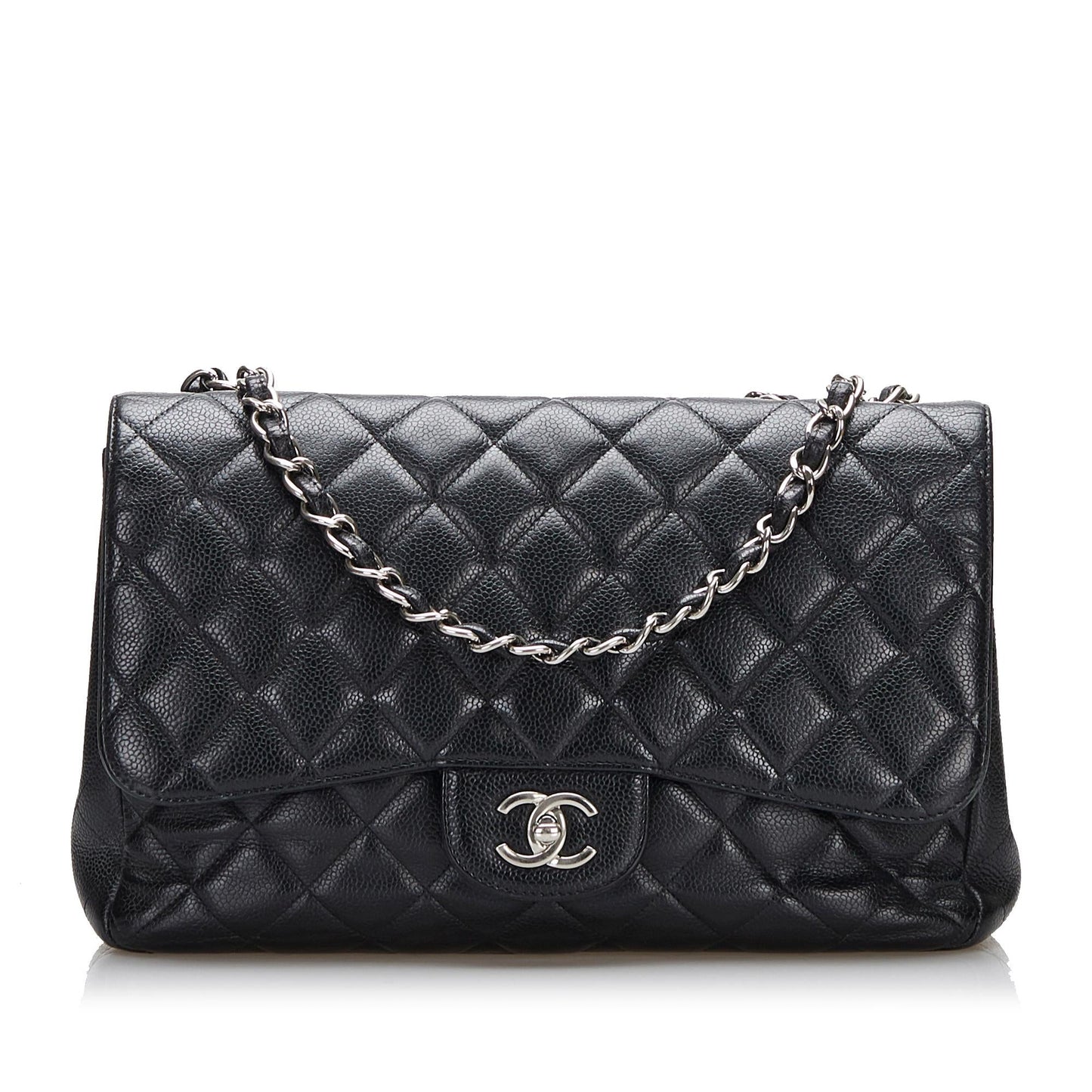 Chanel Classic Jumbo Caviar Single Flap SHG-gQc9hE Handbag
