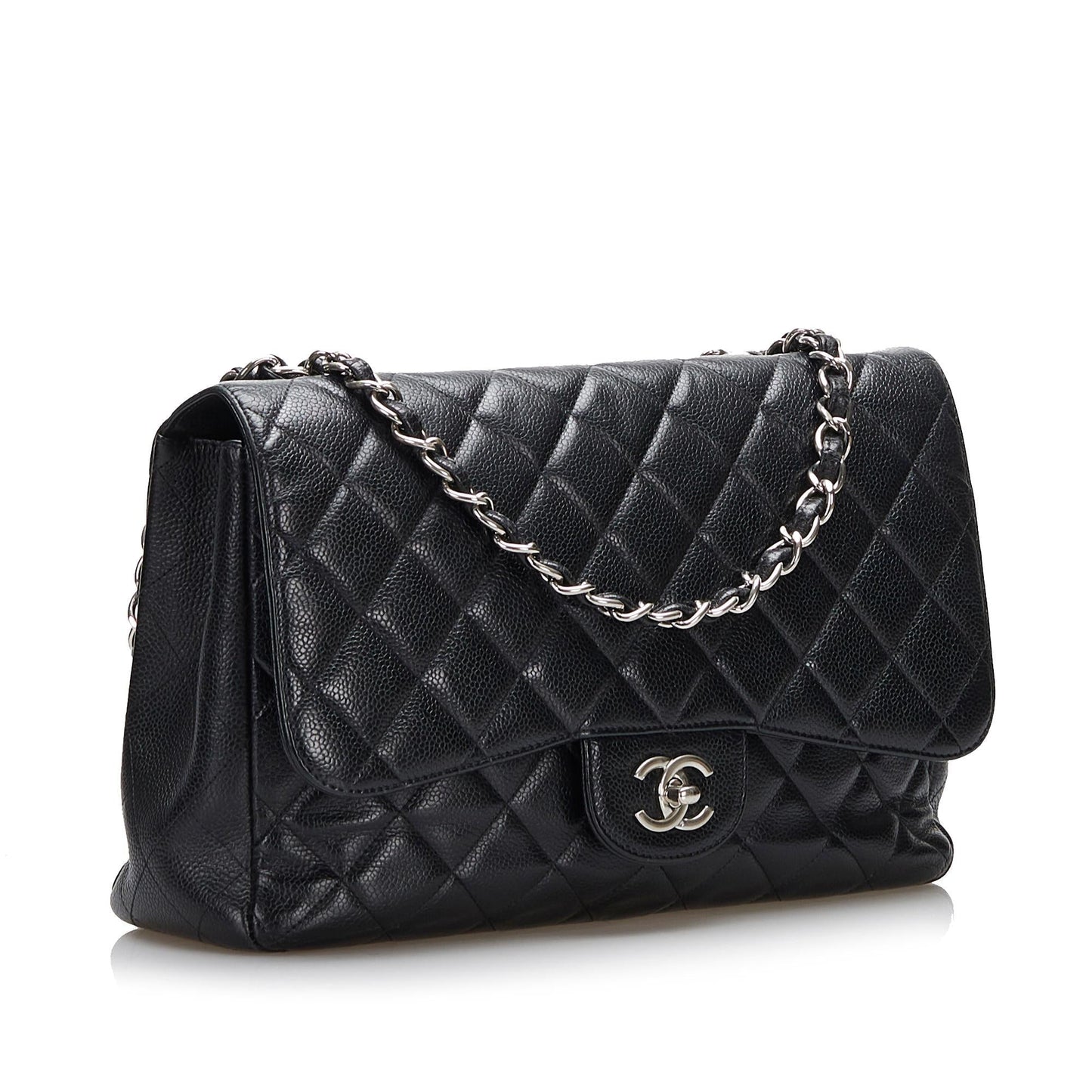 Chanel Classic Jumbo Caviar Single Flap SHG-gQc9hE Handbag