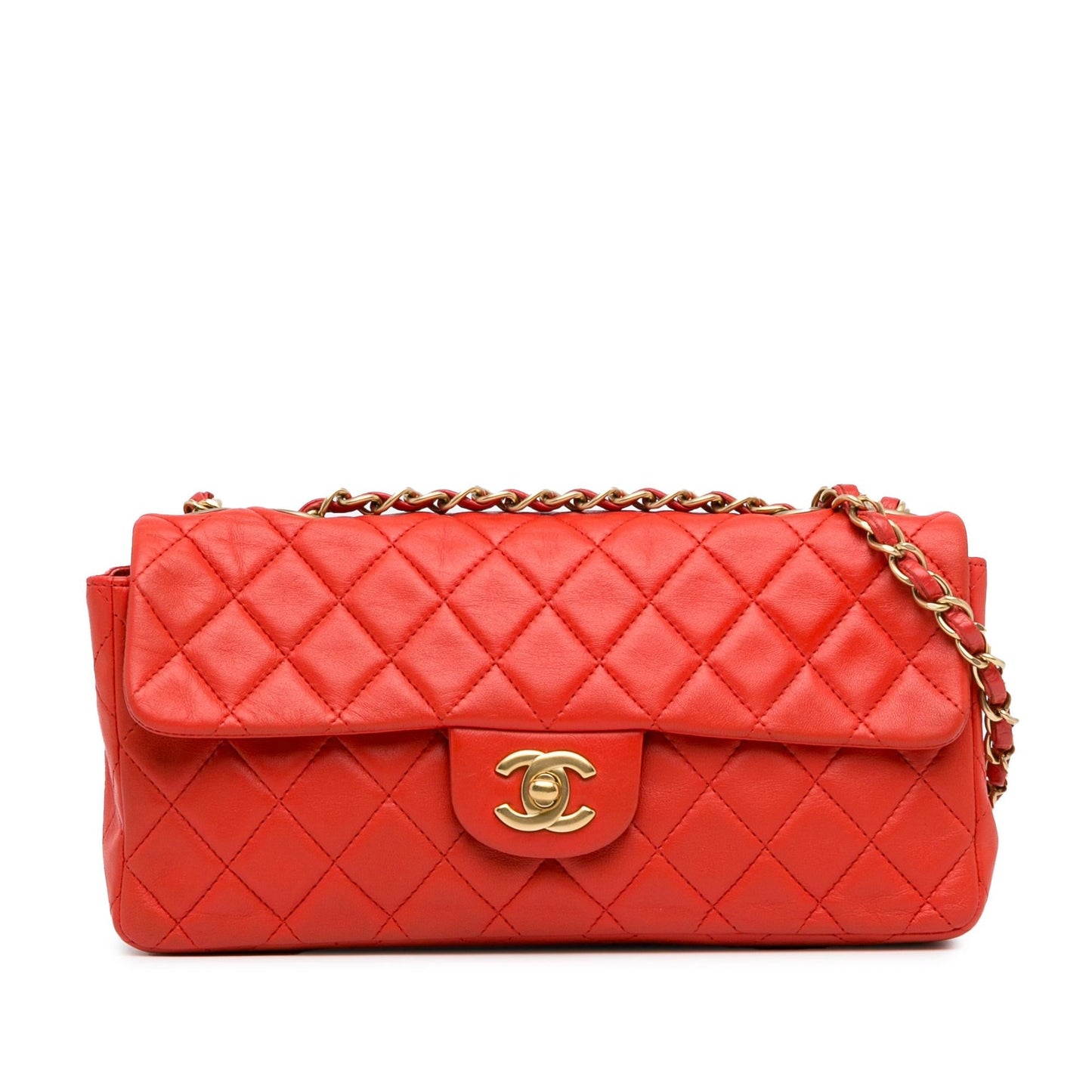 Chanel Classic Lambskin East West Single Flap (Shg-Myimcq) Bag