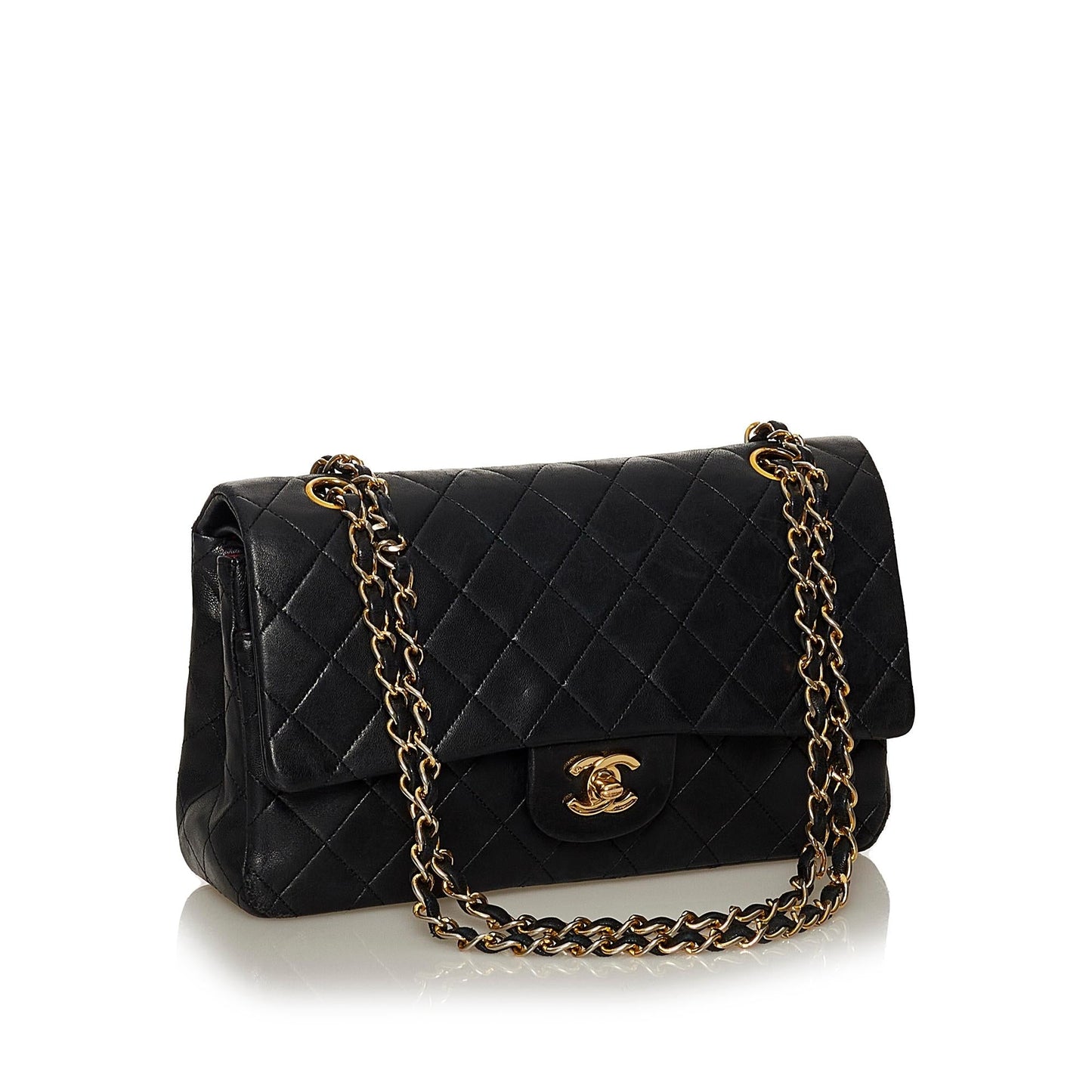Chanel Classic Lambskin Double Flap SHG Leather Shoulder Bag 5