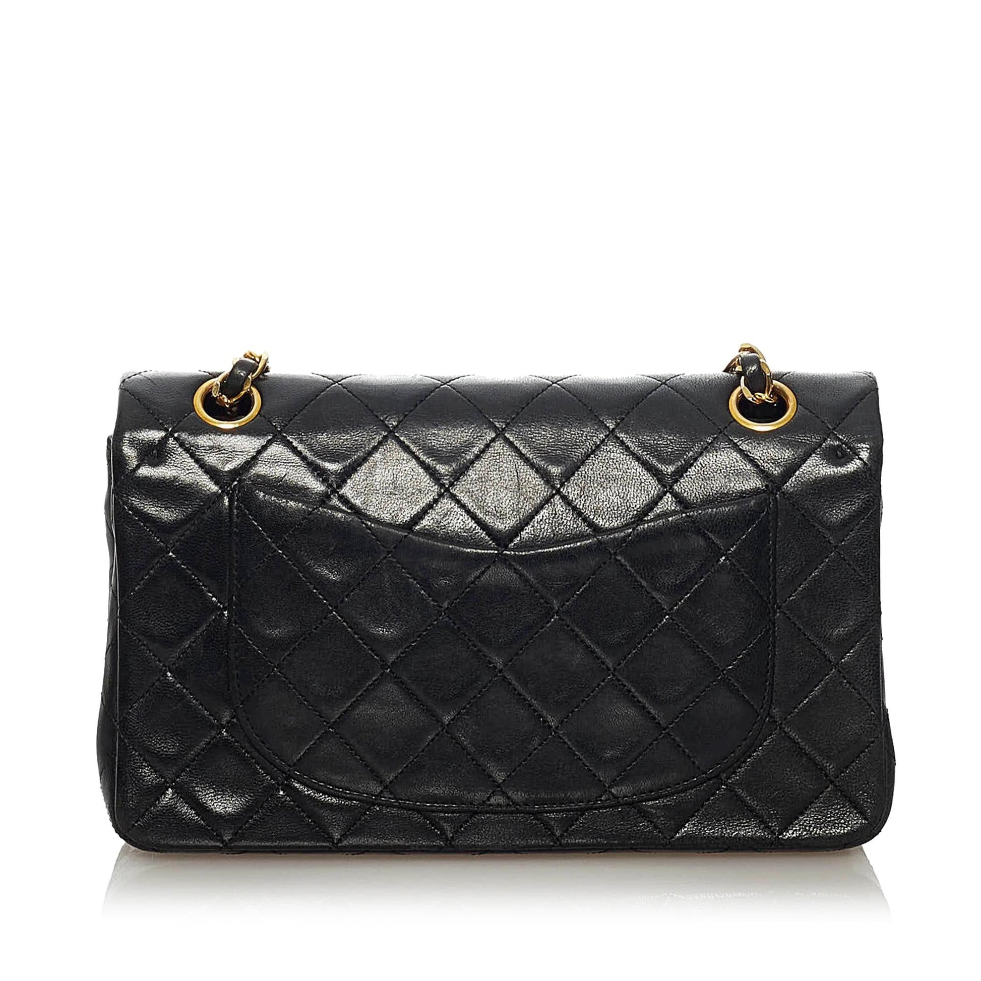 Chanel Classic Lambskin Double Flap SHG Leather Shoulder Bag 6