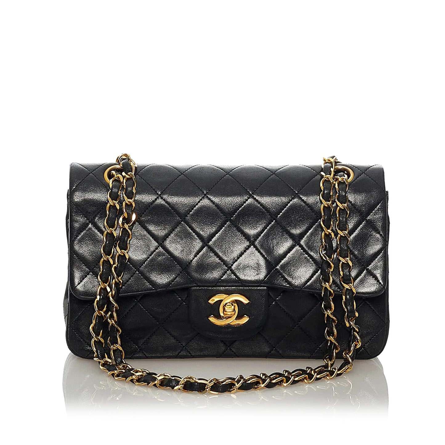 Chanel Classic Lambskin Double Flap SHG Leather Shoulder Bag 6