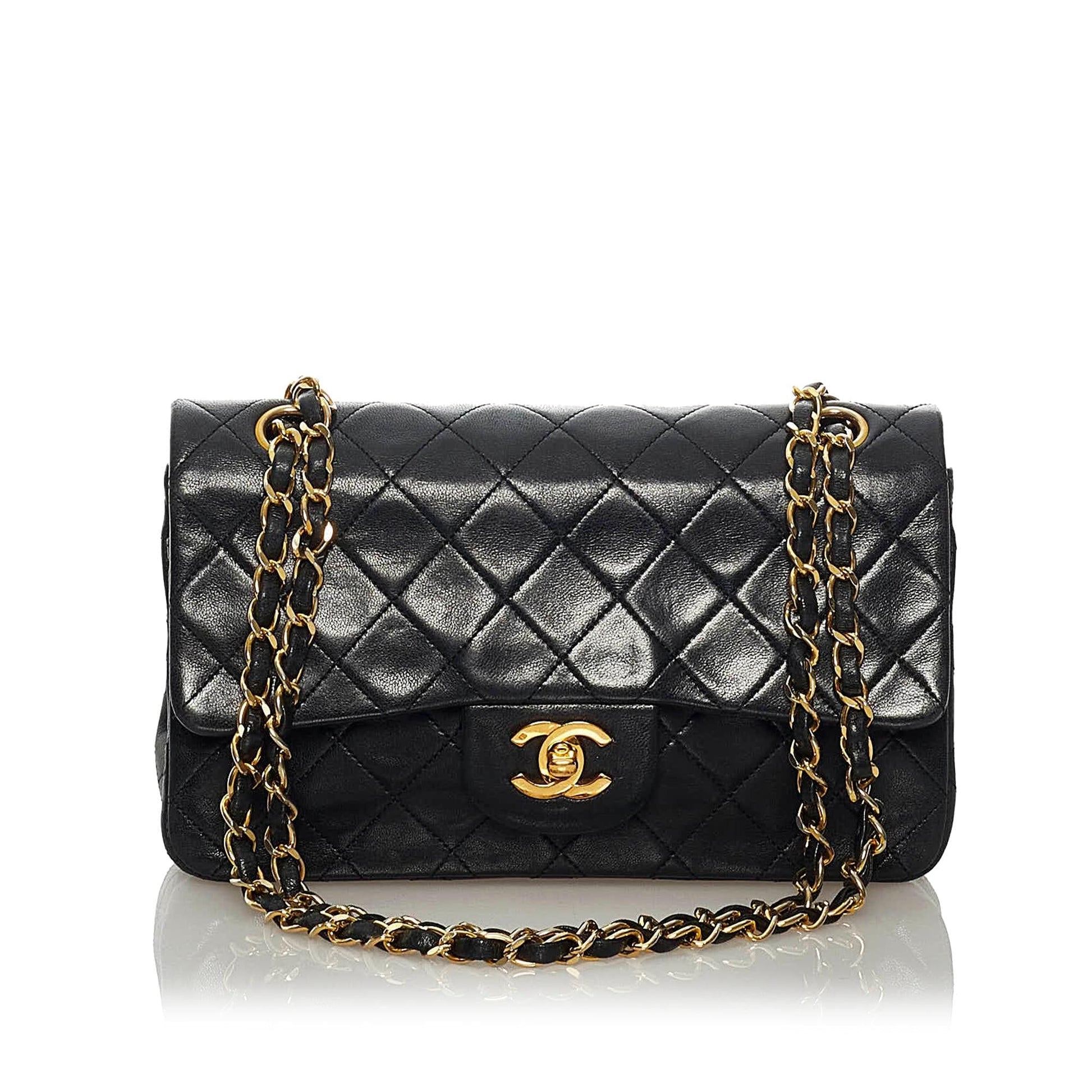 Chanel Classic Lambskin Double Flap SHG Leather Shoulder Bag 6