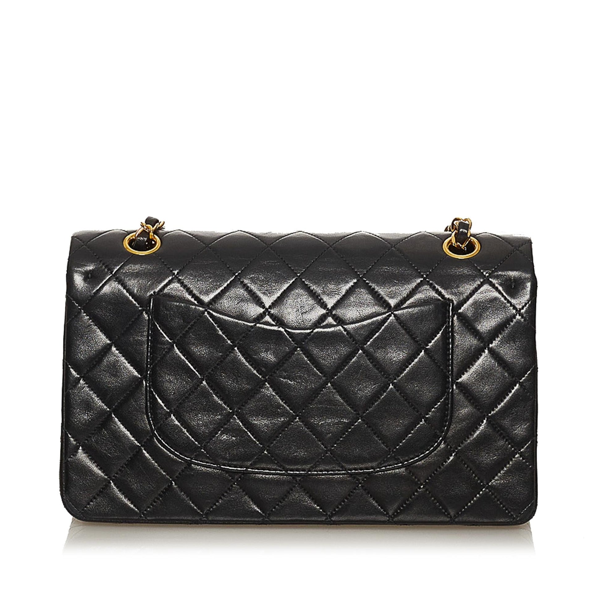 Chanel Classic Lambskin Double Flap SHG Leather Shoulder Bag 7