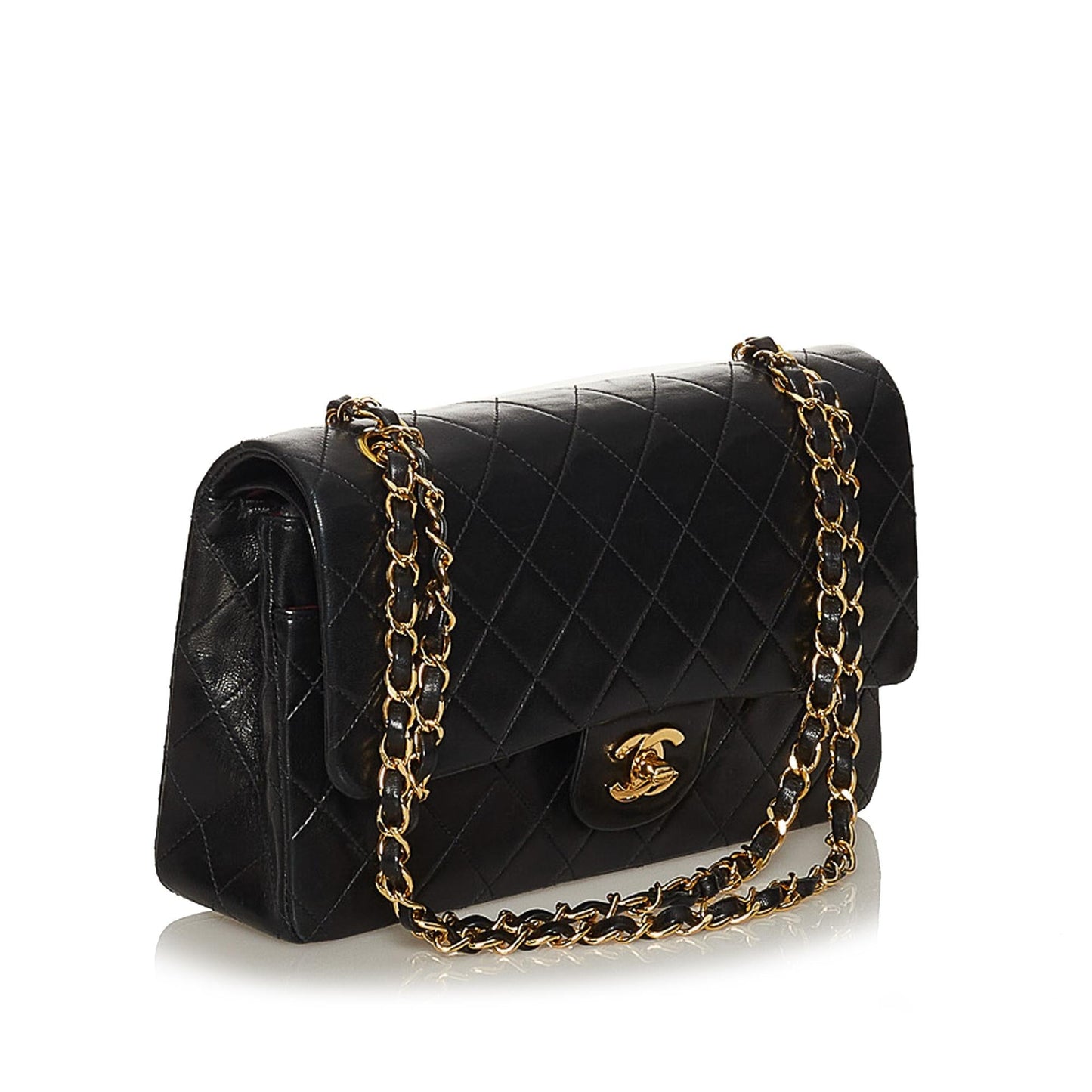 Chanel Classic Lambskin Double Flap SHG Leather Shoulder Bag 7
