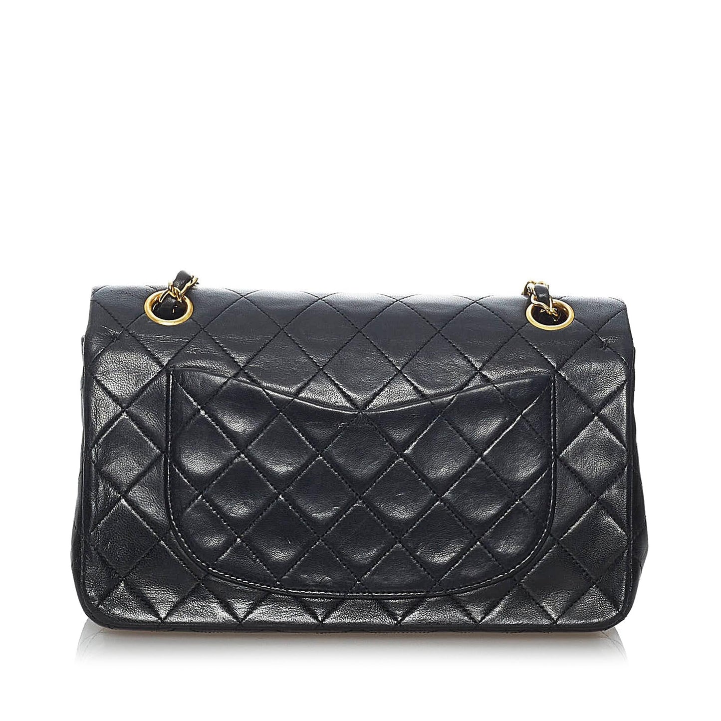 Chanel Classic Lambskin Double Flap SHG Leather Shoulder Bag 11