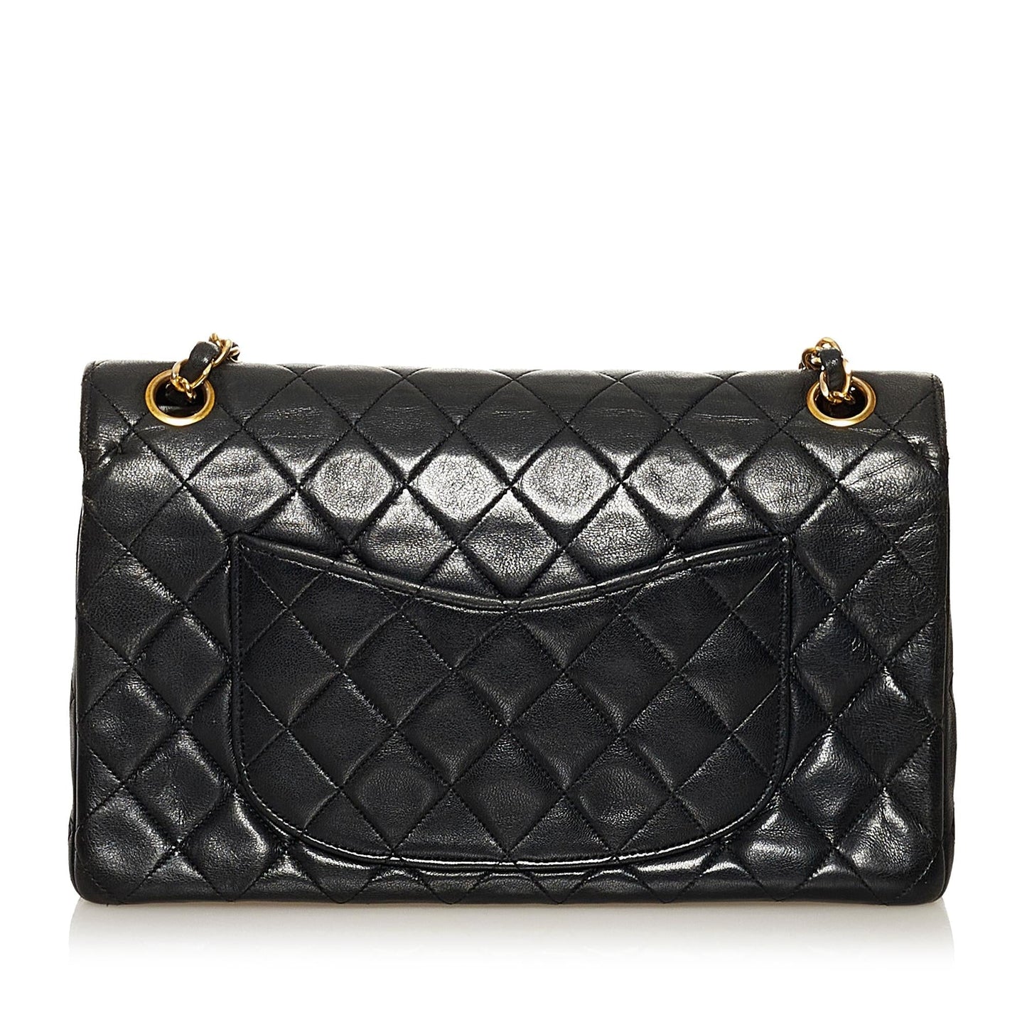 Chanel Classic Lambskin Double Flap SHG Leather Shoulder Bag 13