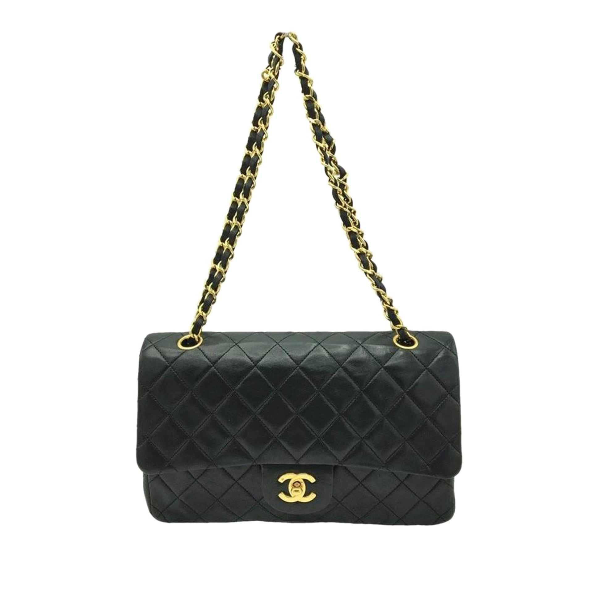 Chanel Classic Lambskin Double Flap SHG Shoulder Bag