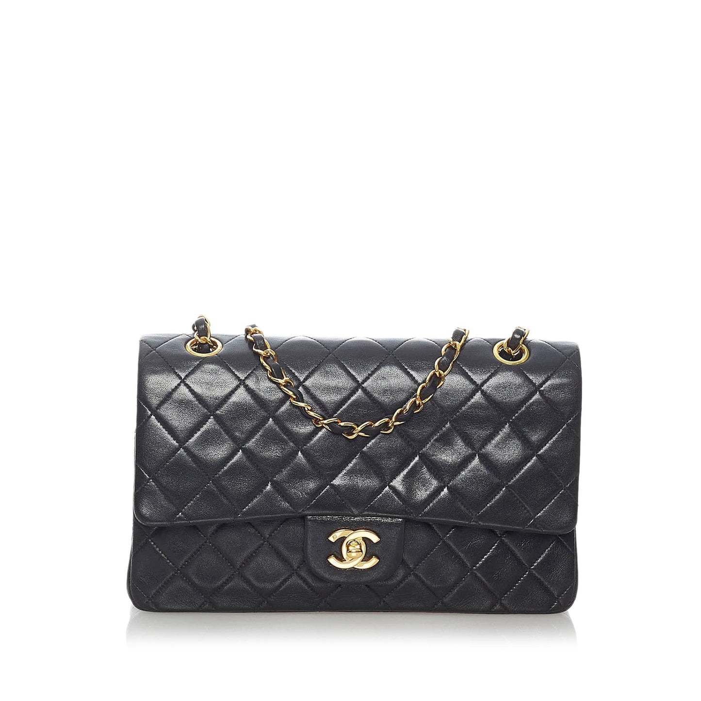 Chanel Classic Lambskin Double Flap SHG Shoulder Bag 3