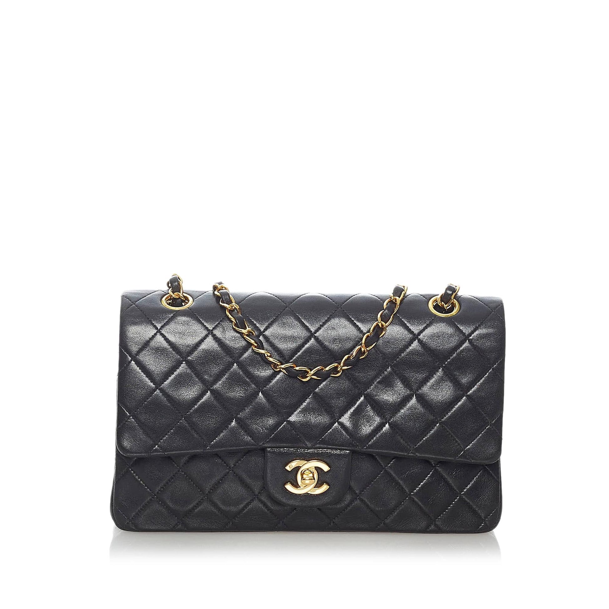 Chanel Classic Lambskin Double Flap SHG Shoulder Bag 3