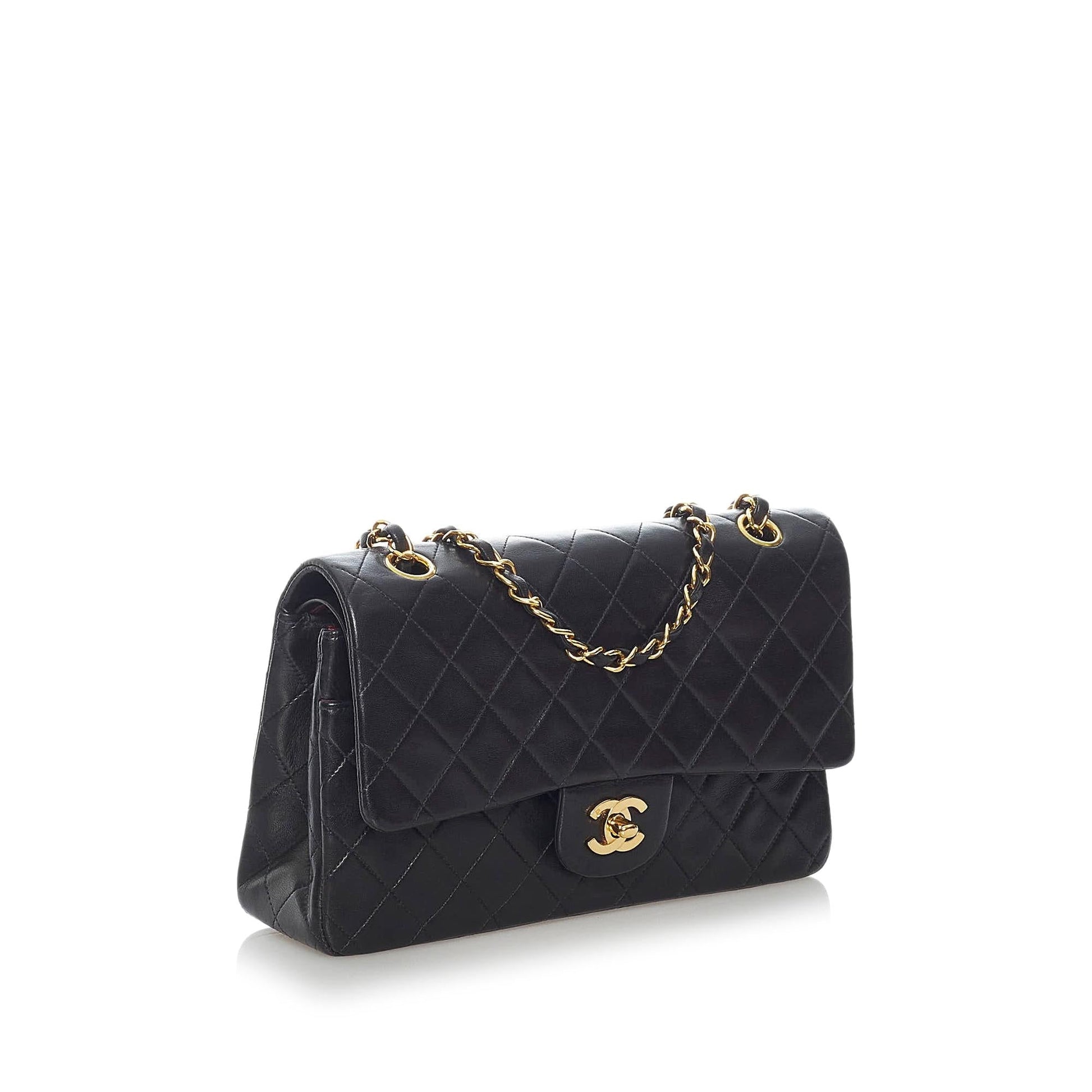 Chanel Classic Lambskin Double Flap SHG Shoulder Bag 3