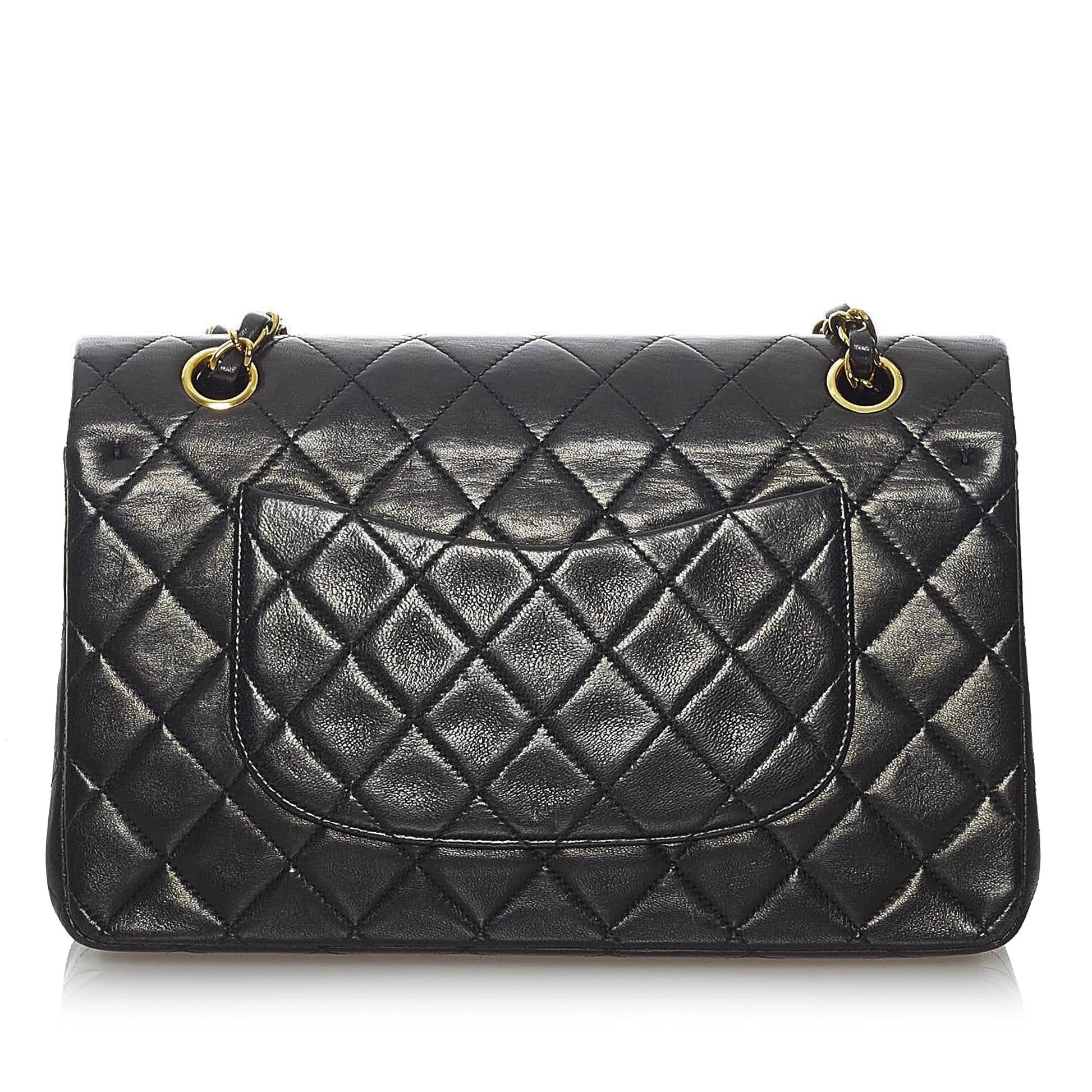 Chanel Classic Lambskin Double Flap SHG Shoulder Bag 4