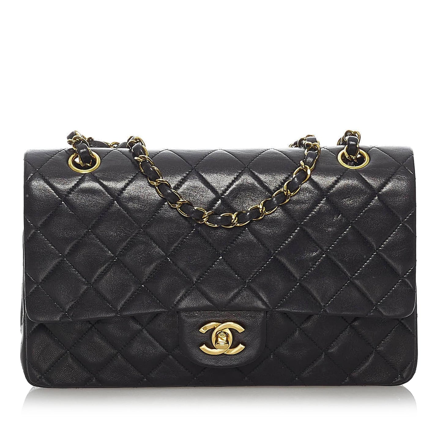 Chanel Classic Lambskin Double Flap SHG Shoulder Bag 4
