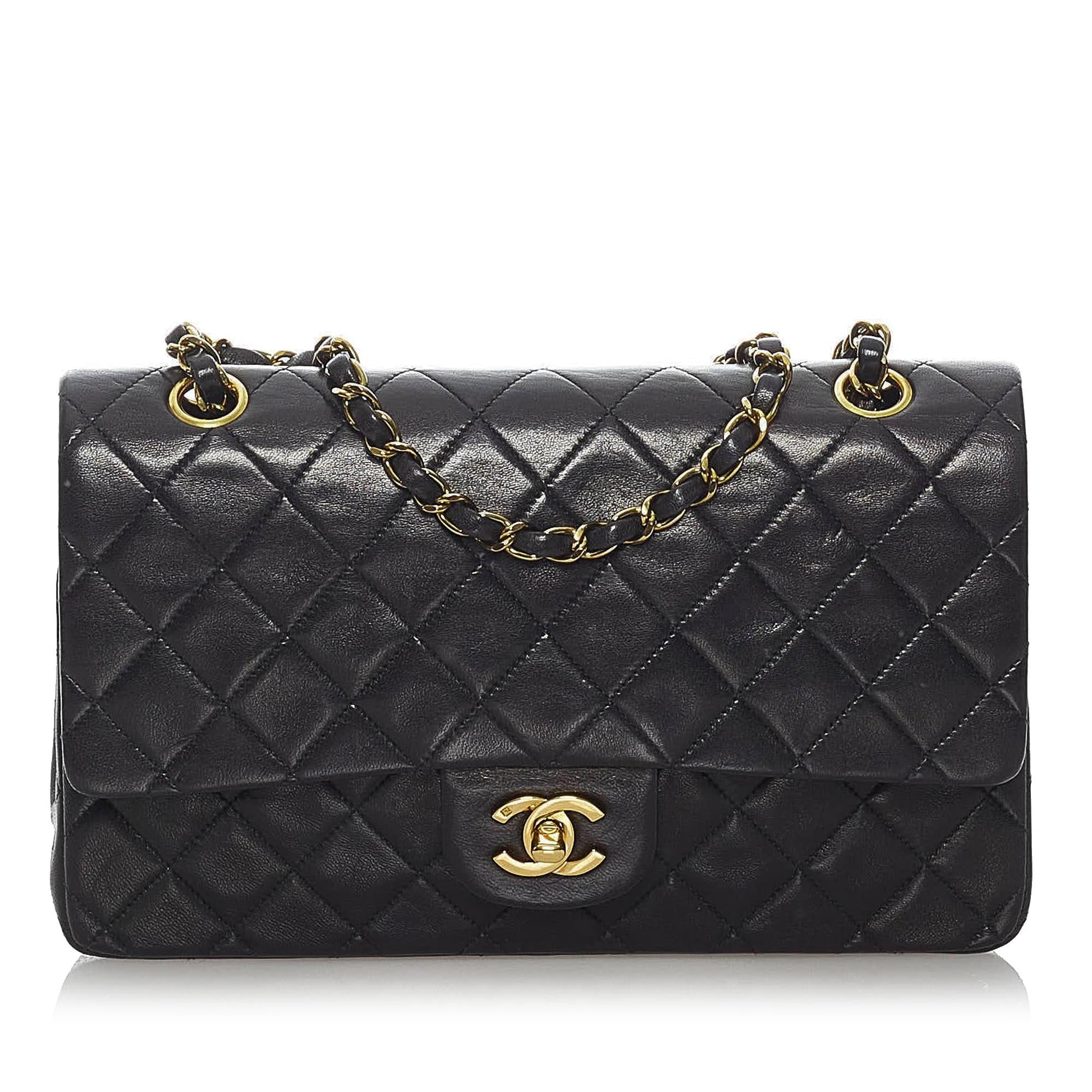 Chanel Classic Lambskin Double Flap SHG Shoulder Bag 4