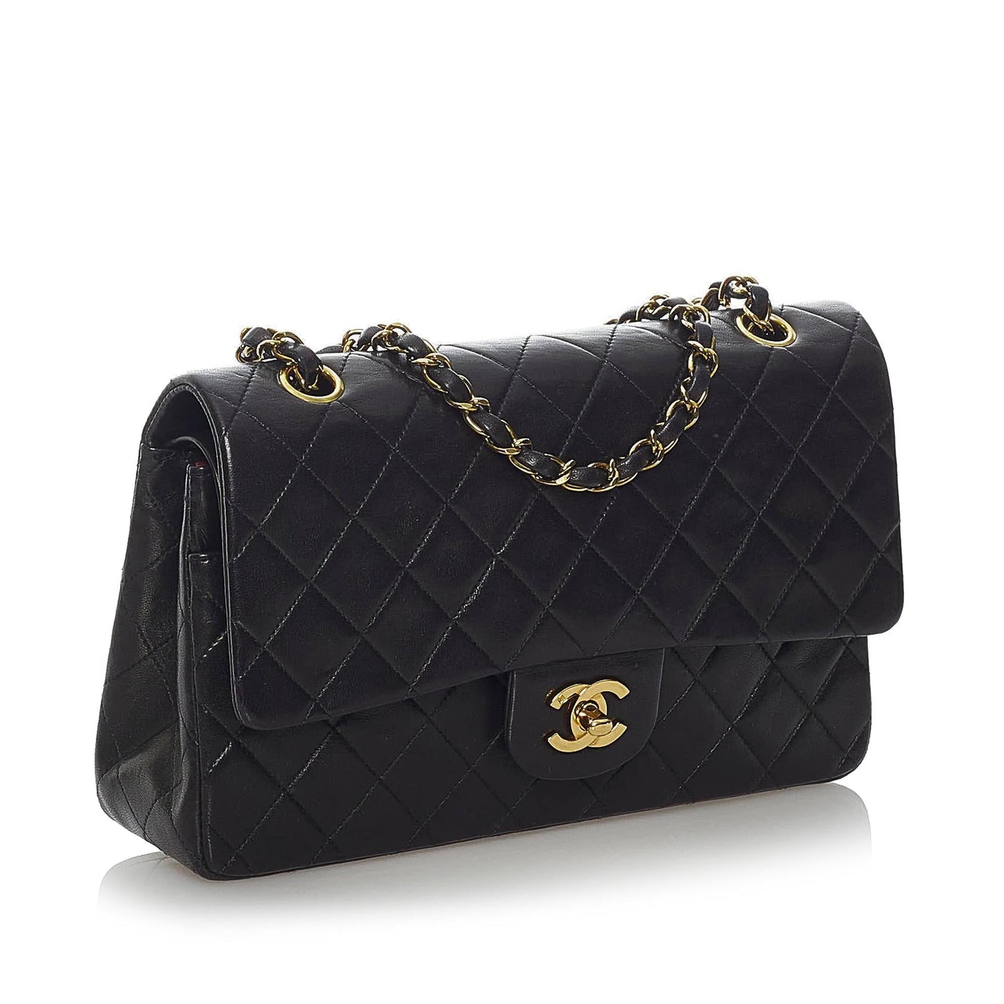 Chanel Classic Lambskin Double Flap SHG Shoulder Bag 4