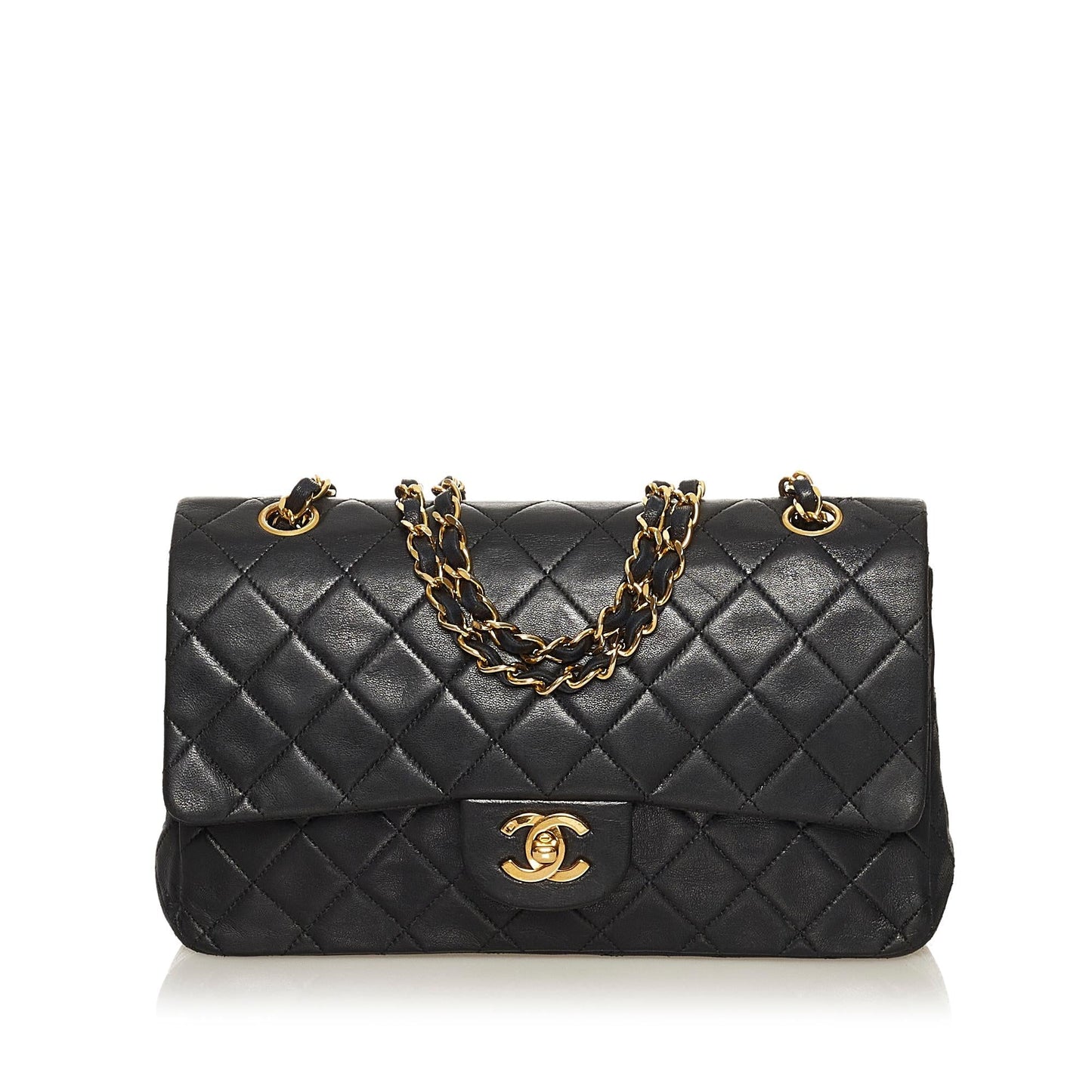 Chanel Classic Lambskin Double Flap SHG Shoulder Bag 5
