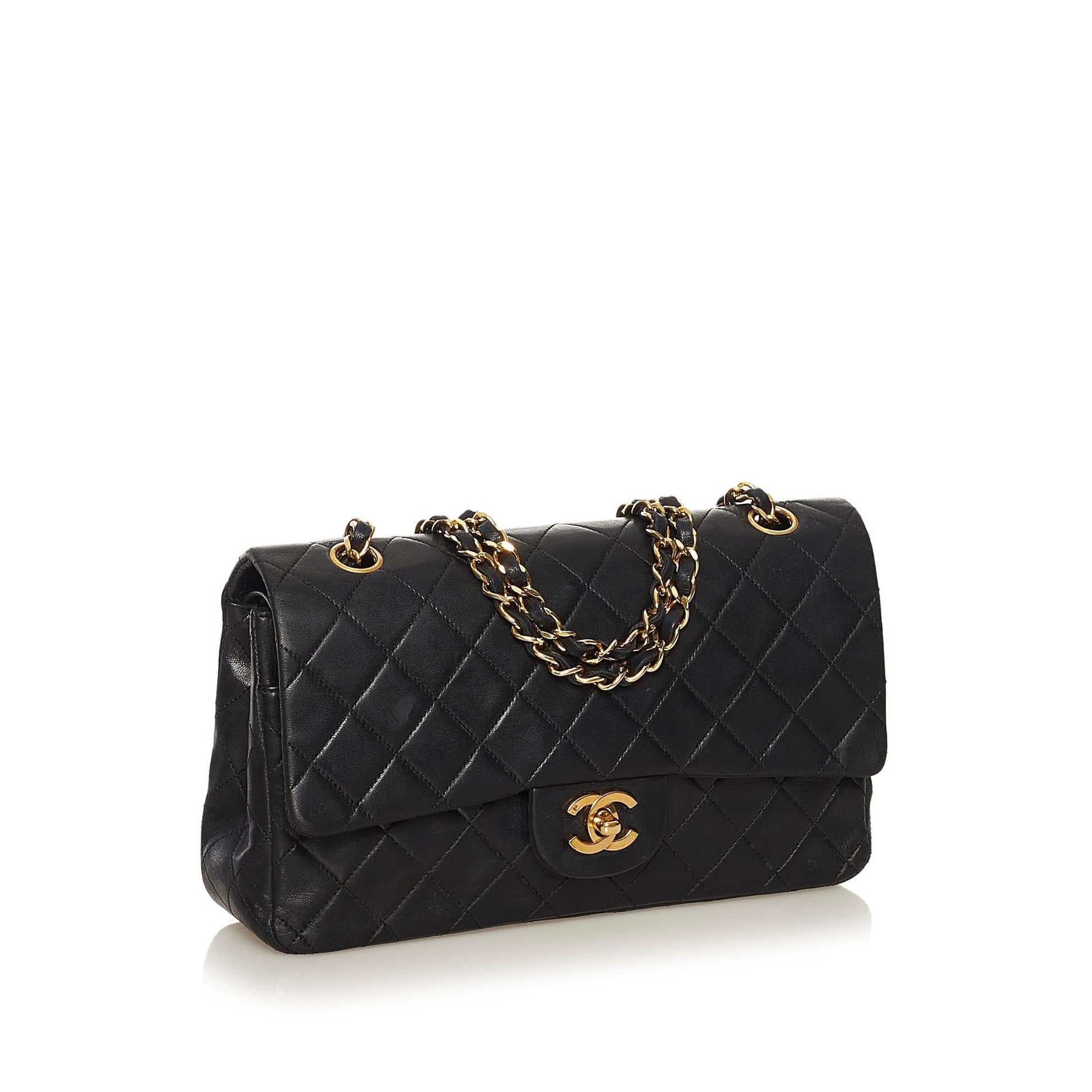 Chanel Classic Lambskin Double Flap SHG Shoulder Bag 5