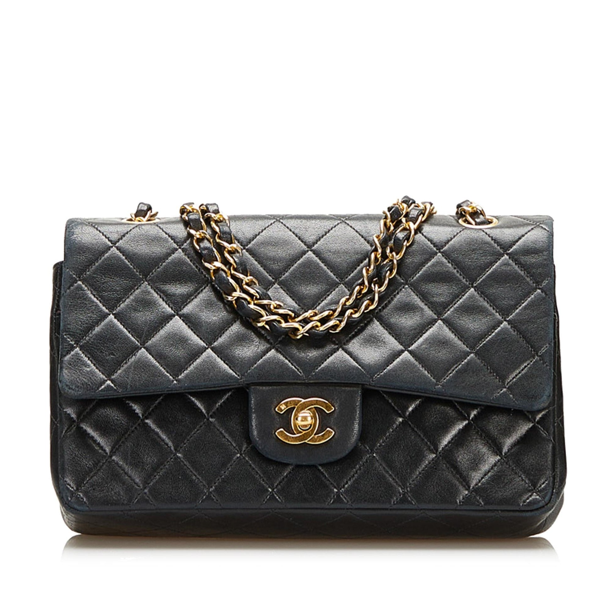 Chanel Classic Lambskin Double Flap SHG Shoulder Bag 7