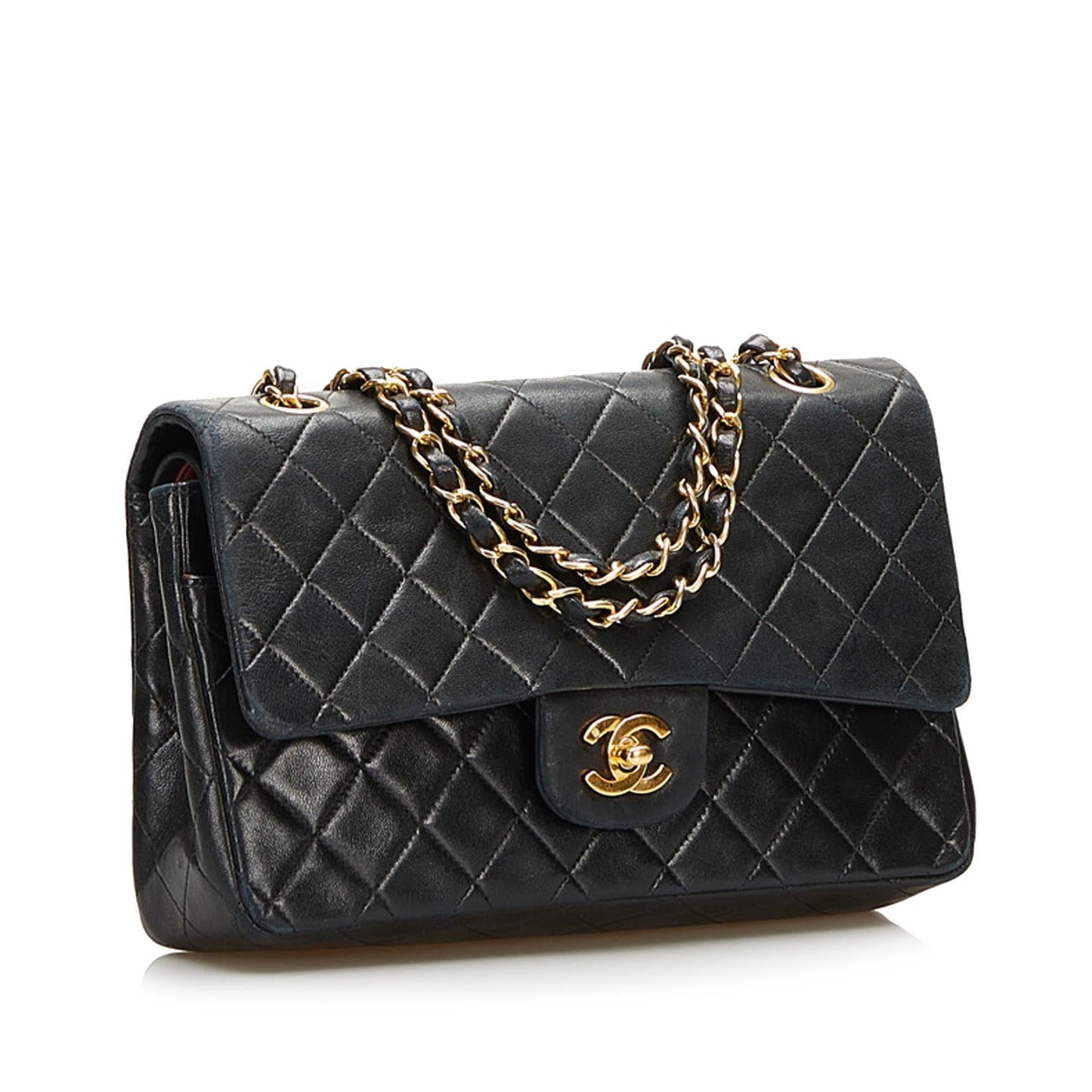 Chanel Classic Lambskin Double Flap SHG Shoulder Bag 7
