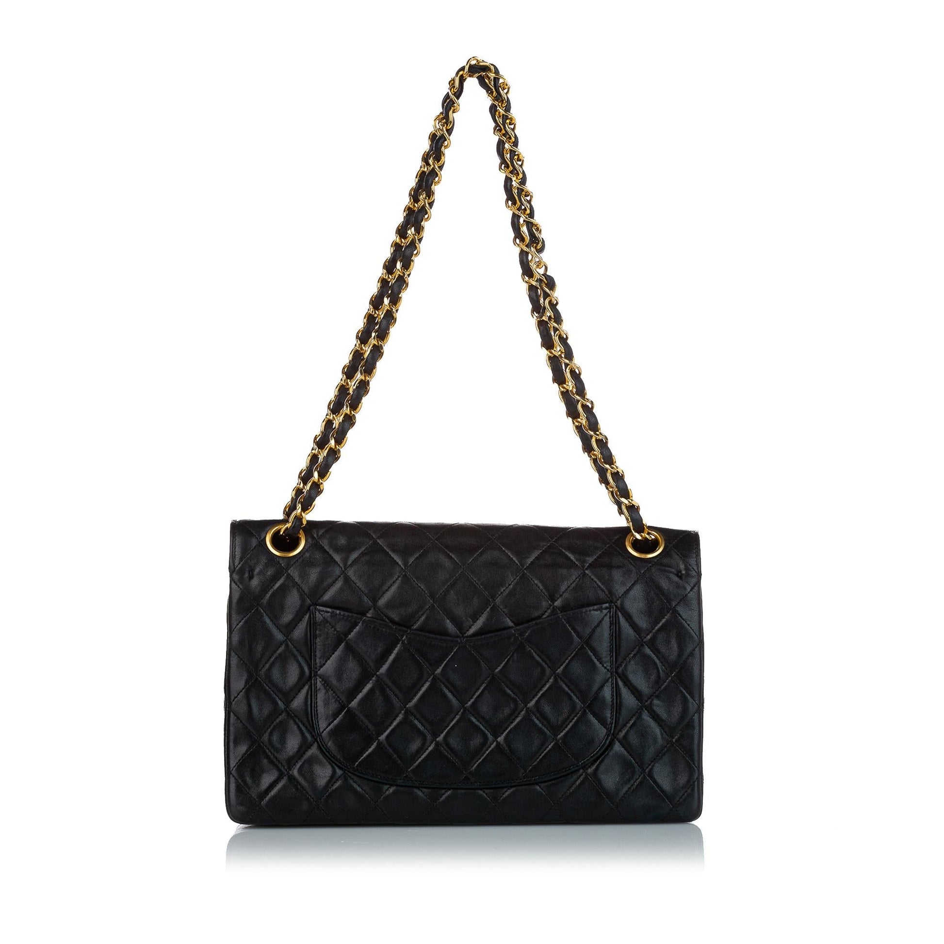 Chanel Classic Lambskin Double Flap SHG Leather Shoulder Bag 3