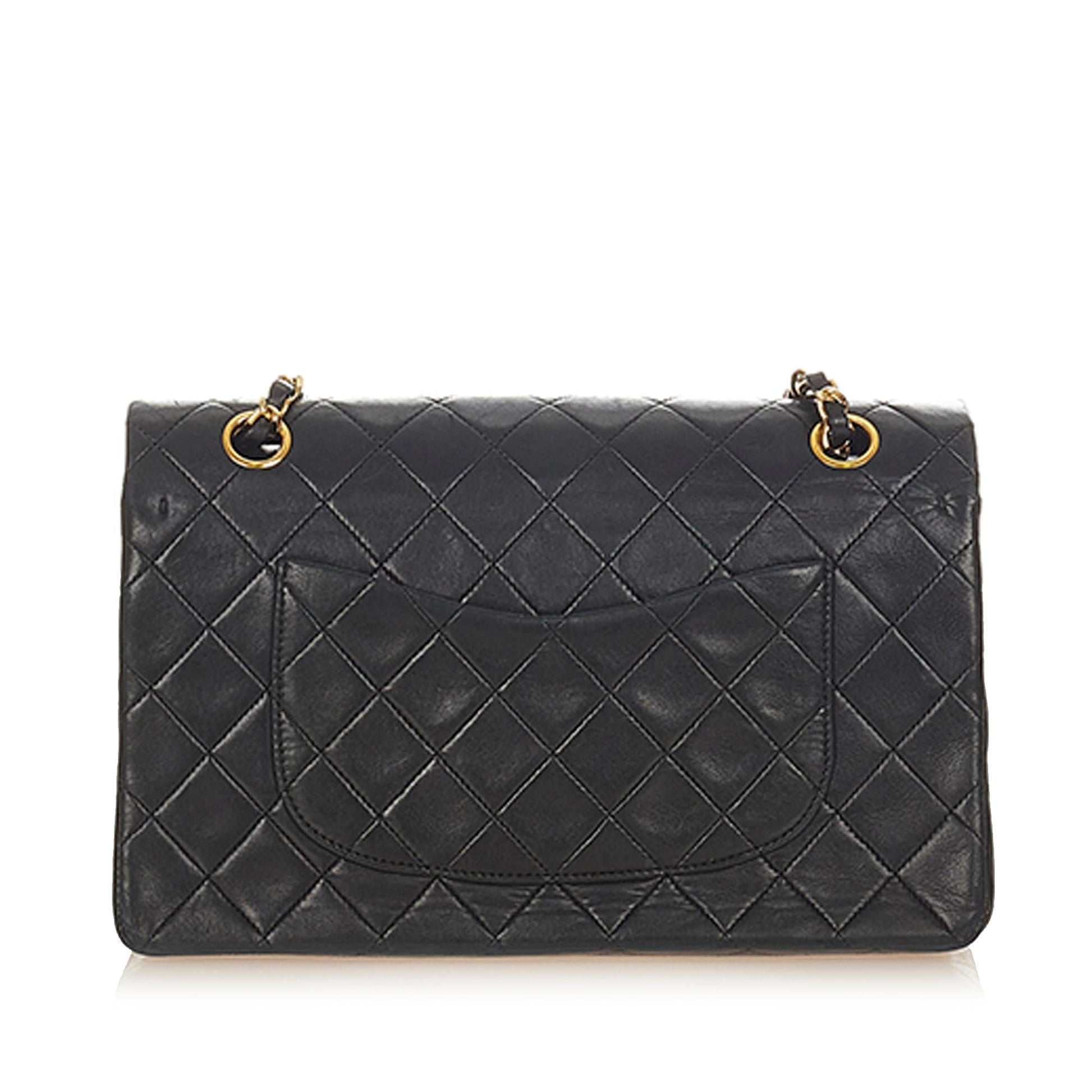 Chanel Classic Lambskin Double Flap SHG Leather Shoulder Bag 4