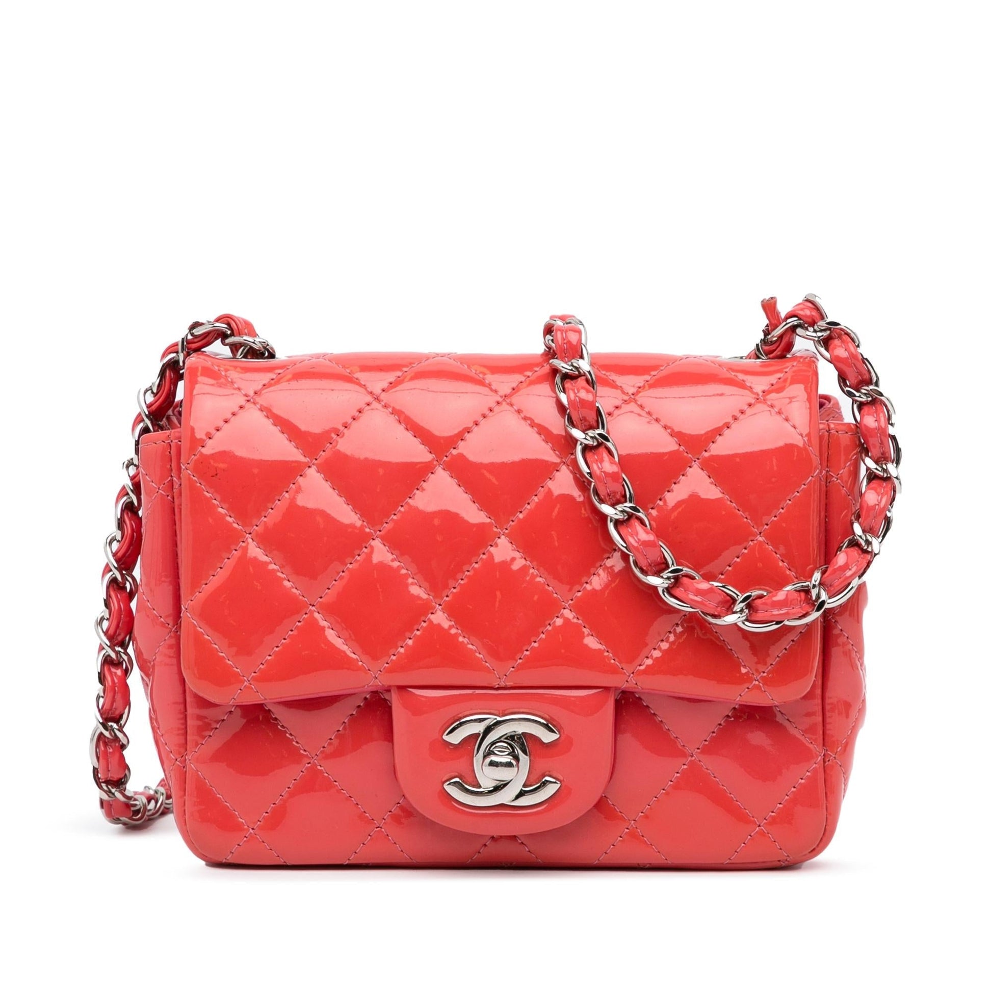 Chanel Classic Patent Single Flap SHG-QPRCpo Handbag