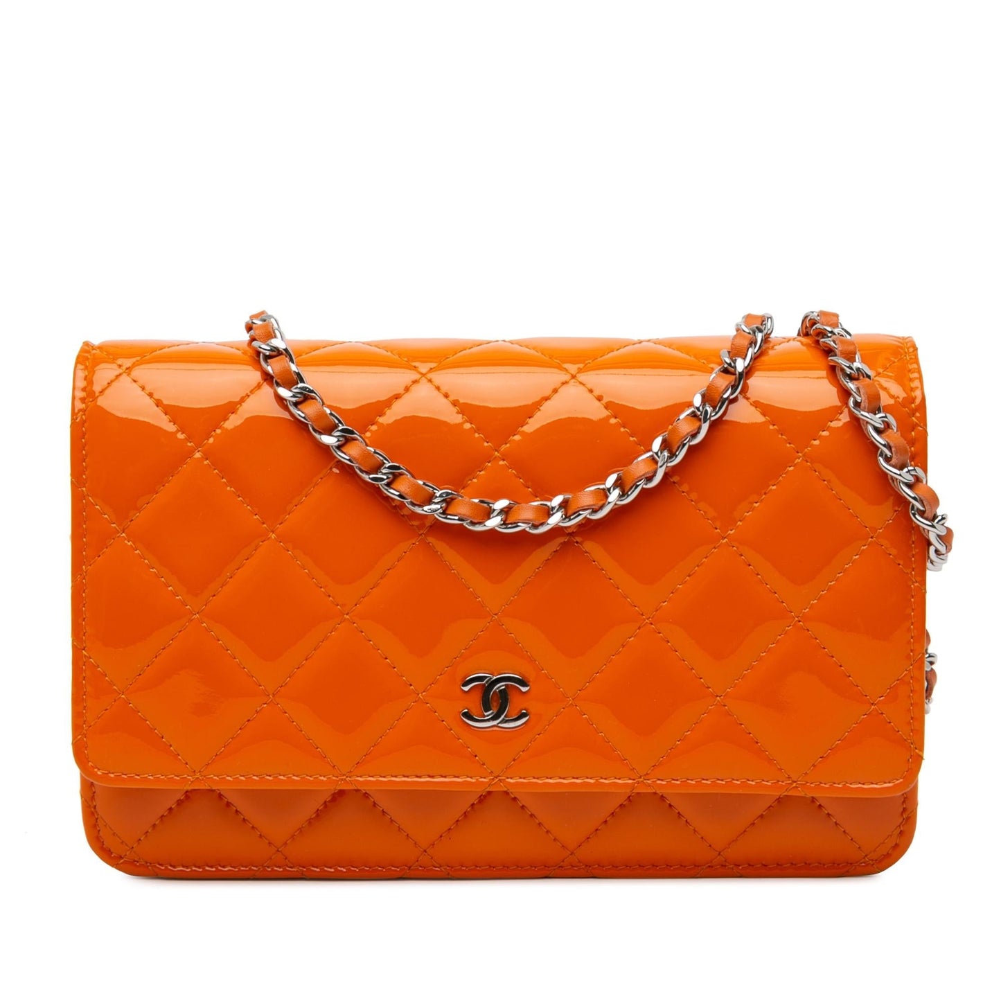 Chanel Classic Patent On Wallet Case