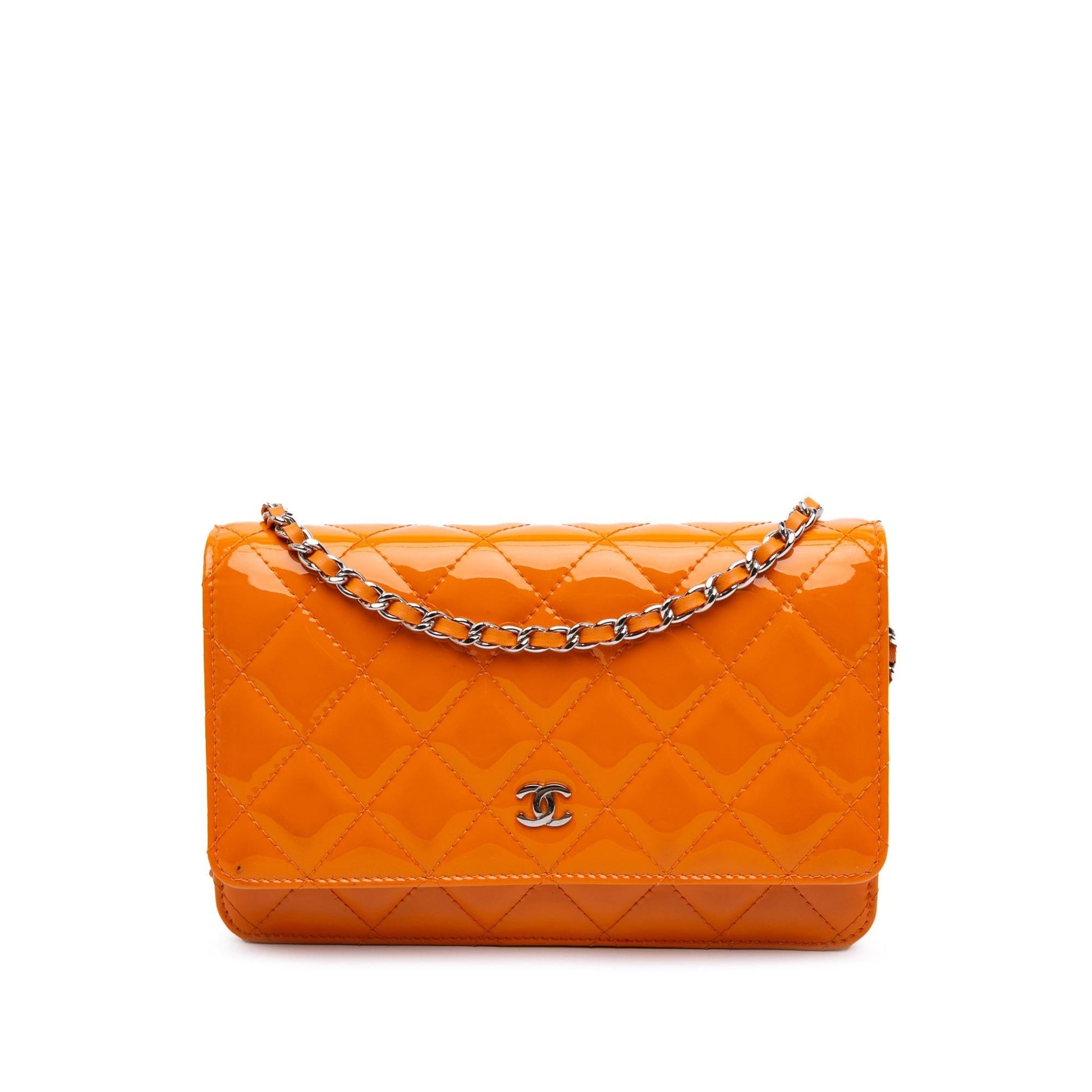 Chanel Classic Patent On Wallet Case Chain 1