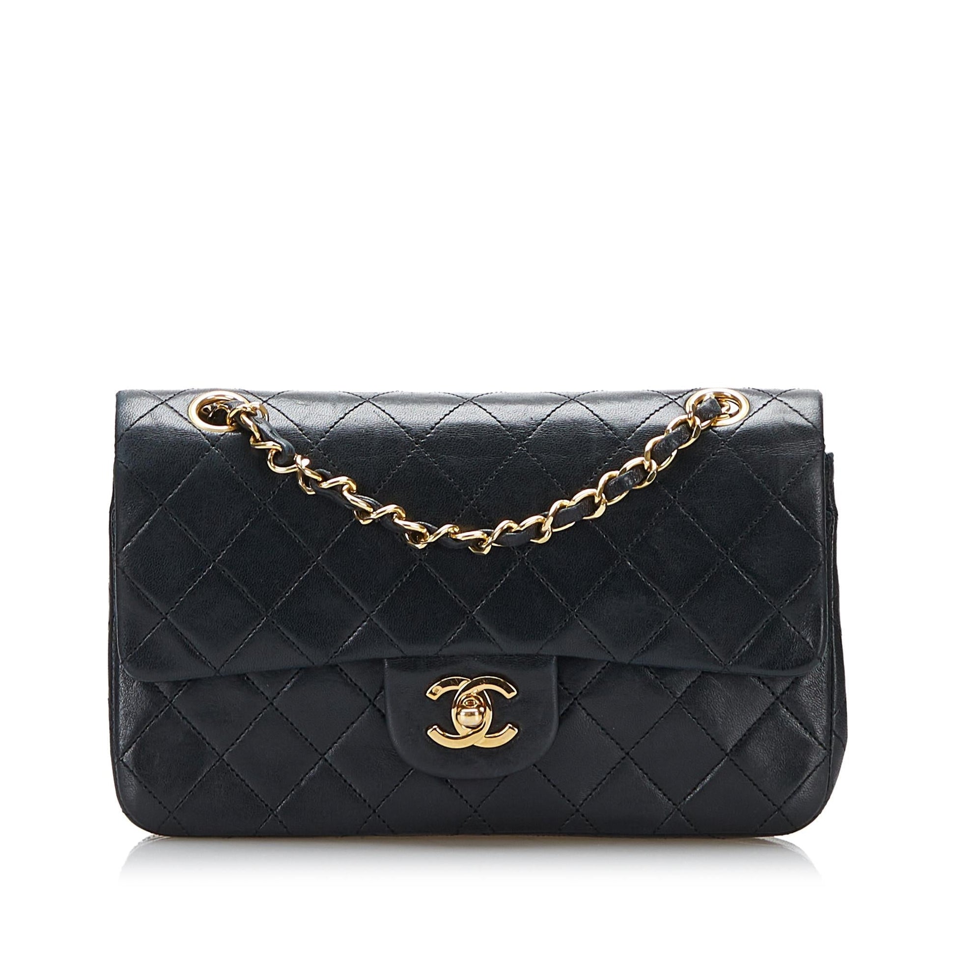 Chanel Classic Lambskin Double Flap SHG-oElNPm Small Handbag