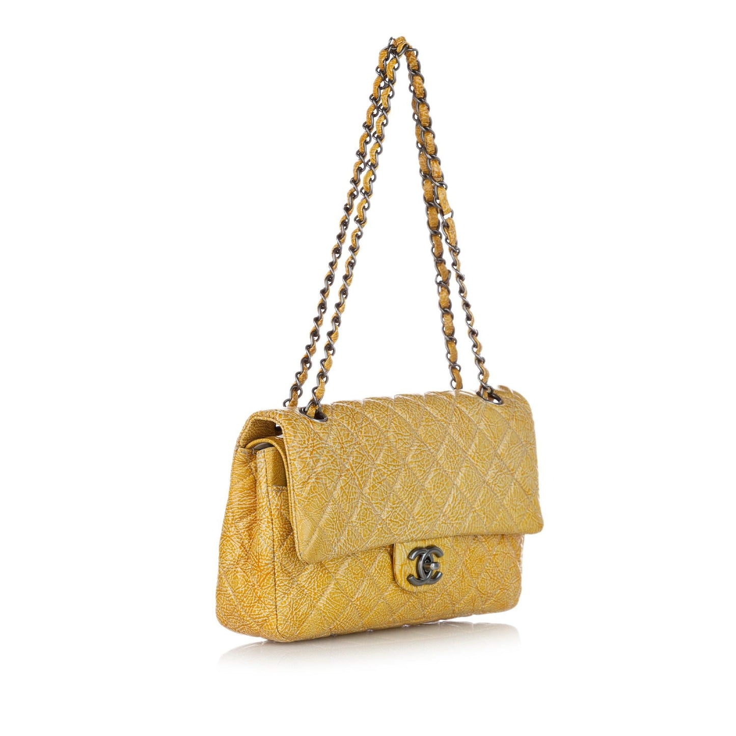 Chanel Classic Lambskin Double Flap SHG Small Leather Shoulder Bag 4