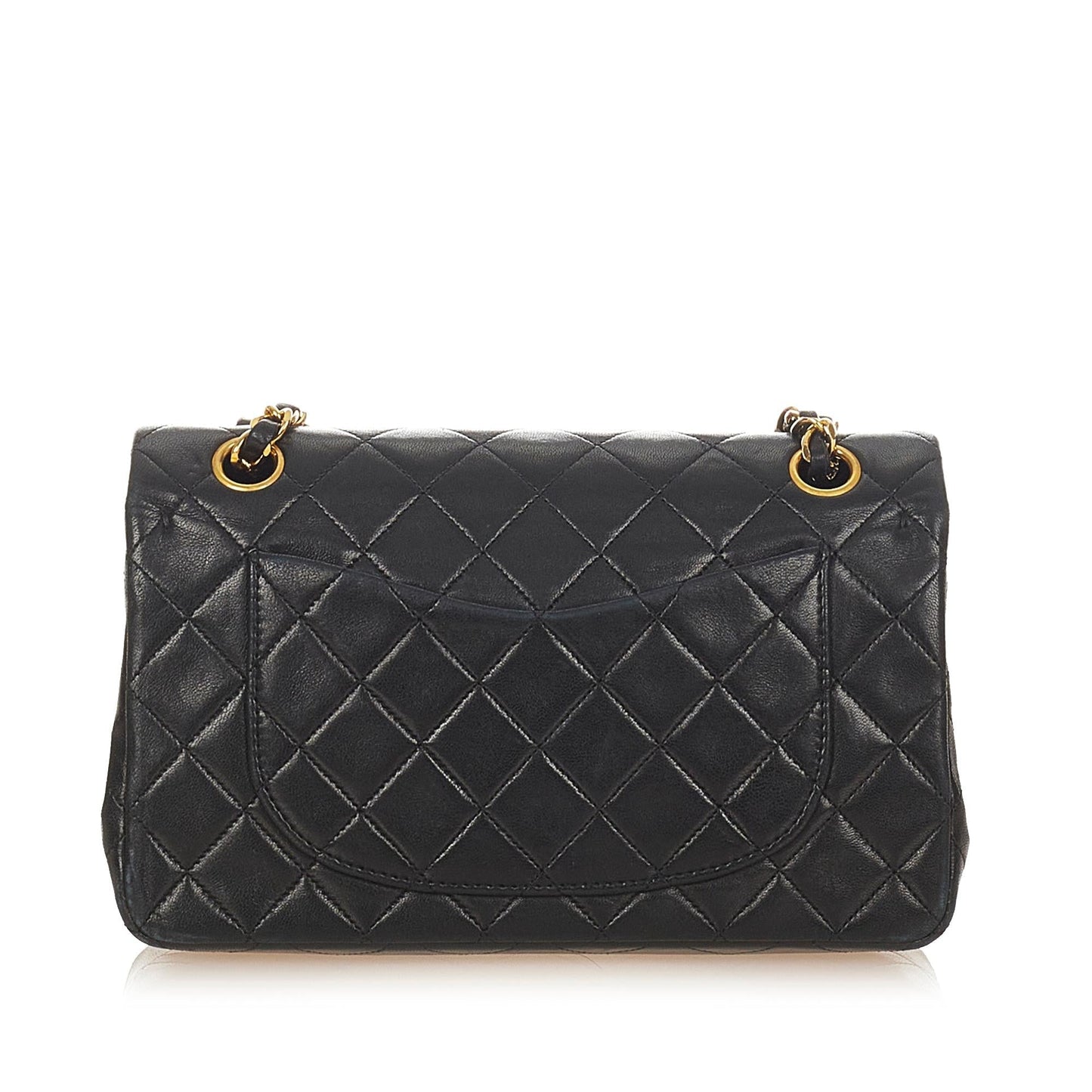 Chanel Classic Lambskin Double Flap SHG Small Leather Shoulder Bag
