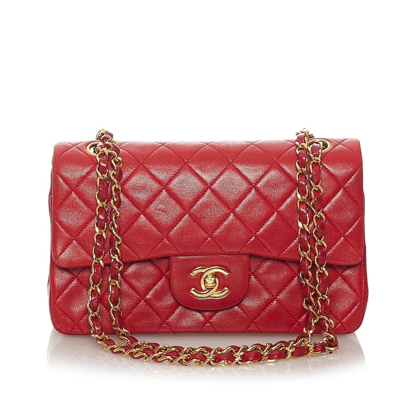 Chanel Classic Lambskin Single Flap SHG Small Leather Shoulder Bag