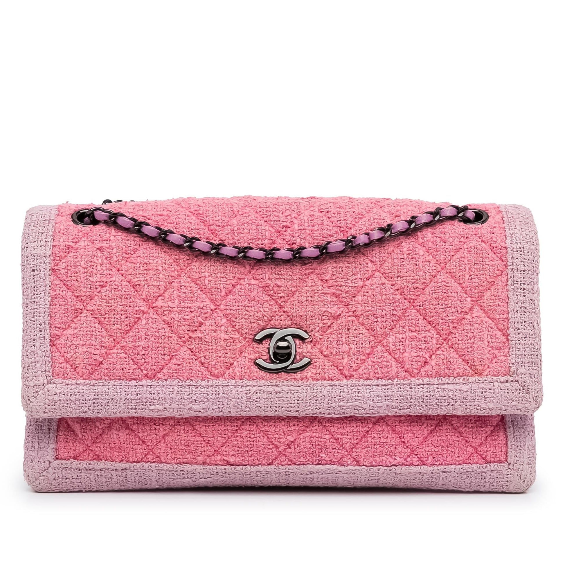 Chanel Classic Tweed Flap SHG-3b04U4 Handbag