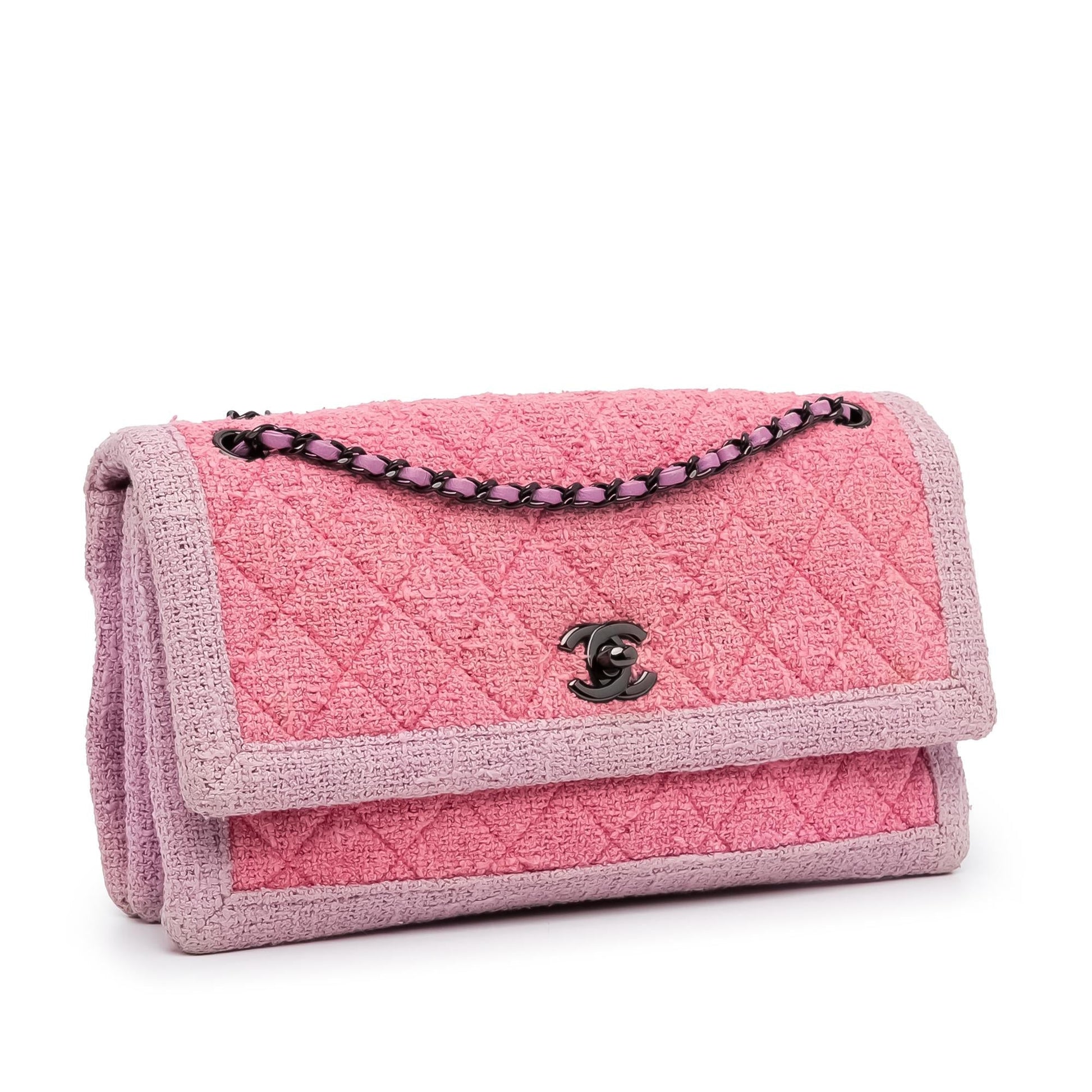Chanel Classic Tweed Flap SHG-3b04U4 Handbag